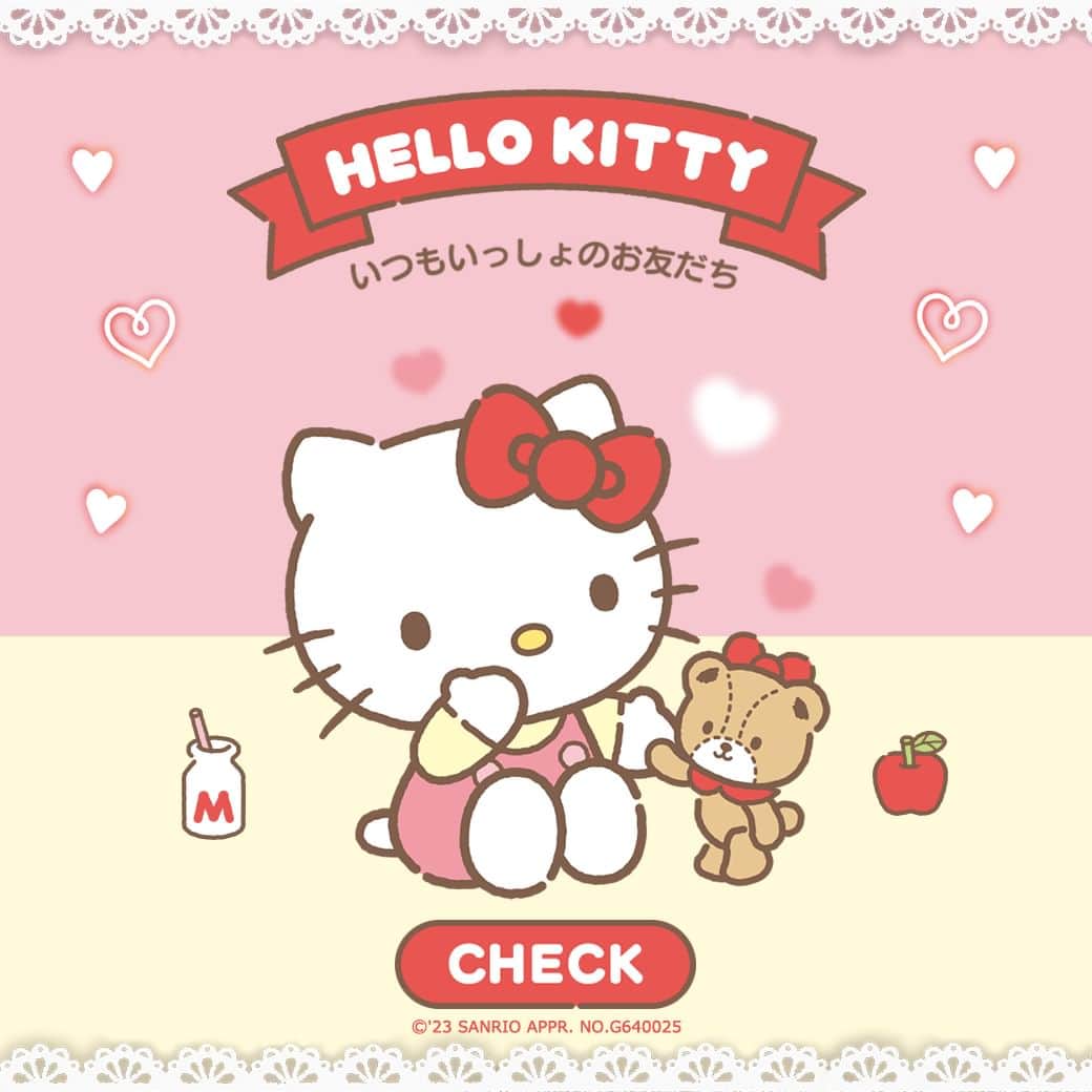 LINE Cameraのインスタグラム：「ハローキティのNEWスタンプ❤️ 赤色＆ハートがいっぱい🥰 . New Hello Kitty stamps ❤️ Full of red colors and hearts 🥰 . #linecamera #lineカメラ #ラインカメラ #sanrio #サンリオ #ハローキティ #hellokitty #タイニーチャム #キティ #キティちゃん #cat #cats #kitty #ねこ #猫 #ネコ #レース #ガーリー #ハート #heart #hearts #かわいい #cute #スタンプ #stamp #stamps」