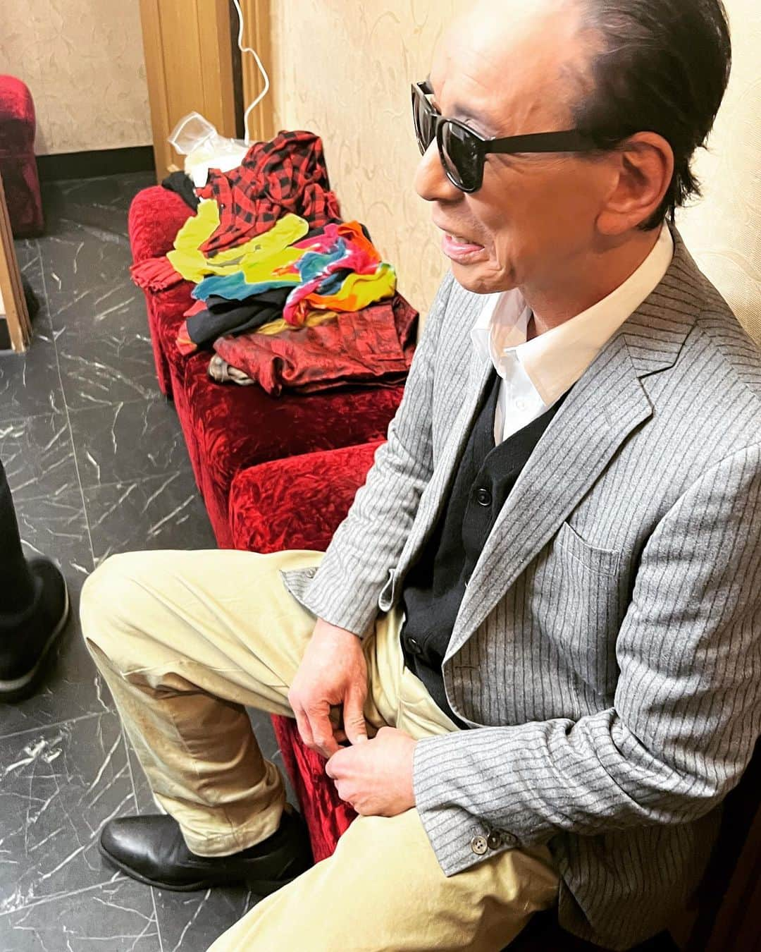 Gたかしさんのインスタグラム写真 - (GたかしInstagram)「まだ慣れないっていうか、楽屋のドア開けた瞬間に「え、タモリさん！？」ってなる💦  #土浦 #歌芸夢者 #ジョニー志村 さん」5月19日 12時18分 - g_takashi.kinkin