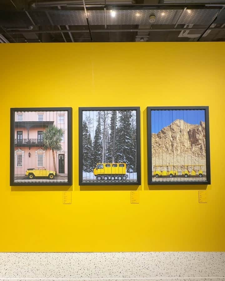 林みなほのインスタグラム：「ウェスアンダーソンすぎる風景展」