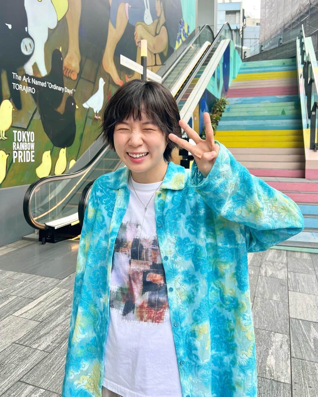 光永のインスタグラム：「so.C.hu 3rd Anniversary🎂🫶🏻 光永プロデュースブランド、びっくりですが3周年です。 本当に皆様いつも有難う御座います。 まだまだ小さな小さなブランドで、販売も不定期ですが、それでもたくさんの方に手に取っていただけて、着ていただけて、嬉しい限りです。 これからも光永と共に成長してまいります。 メンズライクなコーディネートでカッコいいと可愛いの良い所取りみたいなこと、今後もしていきたいです😌🫶🏻 これからもどうぞ宜しくお願いします✨✨ ㅤㅤㅤㅤㅤㅤㅤㅤㅤㅤㅤㅤ 真夏の準備中です。 次回作もお楽しみに！ ㅤㅤㅤㅤㅤㅤㅤㅤㅤㅤㅤㅤ #so_c_hu #光永 #メンズライクコーデ」