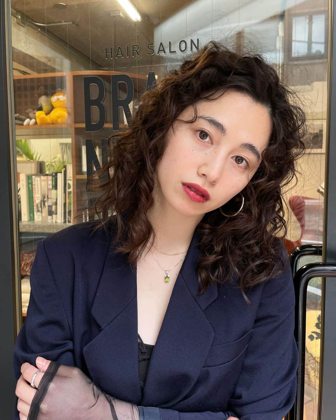 三村朱里のインスタグラム：「🌀🌀🌀くりんくりんにしてもらったの〜〜〜!パーティー仕様です」