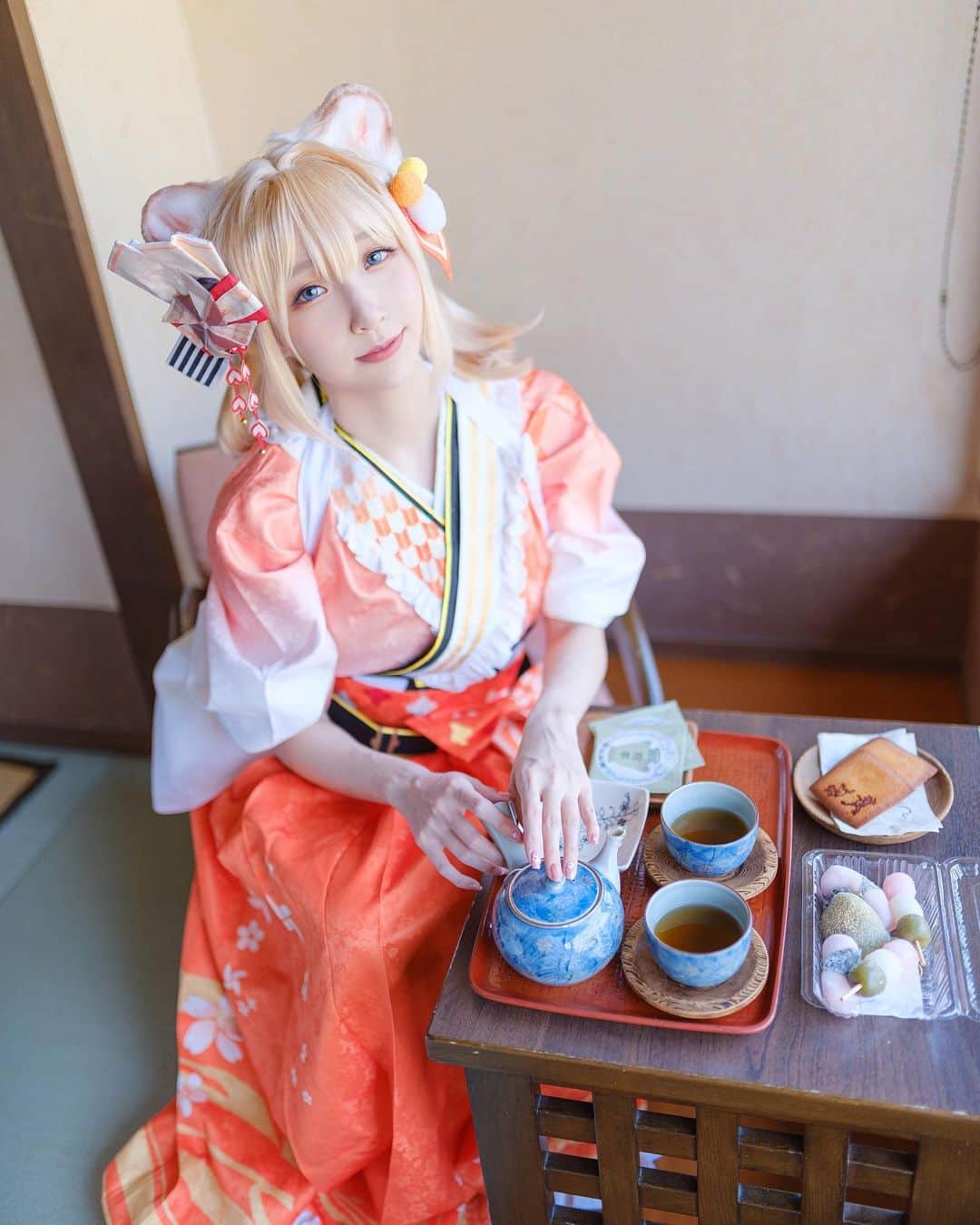 Sherryさんのインスタグラム写真 - (SherryInstagram)「- May Tier 1 - Iroha New Year Costume Tea time with Iroha : ♡｡ﾟ.(*♡´◡` 人´◡` ♡*)ﾟ♡ °・ ❣️Full set photo ► https://reurl.cc/WEd7Rk  潛水很久的風真銀♡ 終於來發新照片了!! 接下來又準備到外地拍攝新照片、6月的舞台表演還有動漫節 超級充實的!!! ヾ(≧O≦)〃ござる~  #cosplay#cosplayer #cosplaygirl #photo #cosplayphoto #cosplayersofinstagram #cosplayphotography #anime #silverxherecosplay #patreoncreator #patreonartist  #コスプレ　#コスプレイヤー　#コスプレイヤーさんと繋がりたい　#コスプレ写真」5月19日 17時41分 - silverxhere