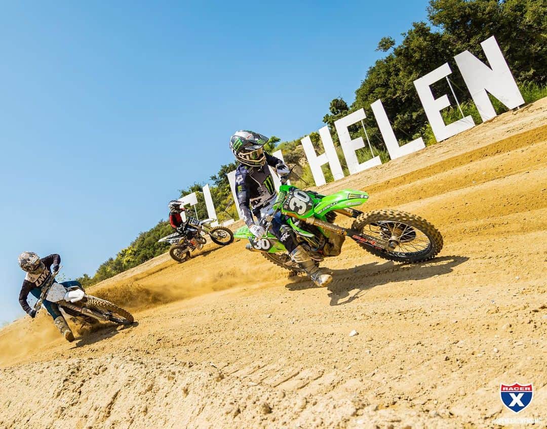 Racer X Onlineのインスタグラム：「The stopwatches have been clicking off all week ⏱️ Glen Helen gallery from @spencerowensimg 📷 #StopWatchNationals #ProMotocross」
