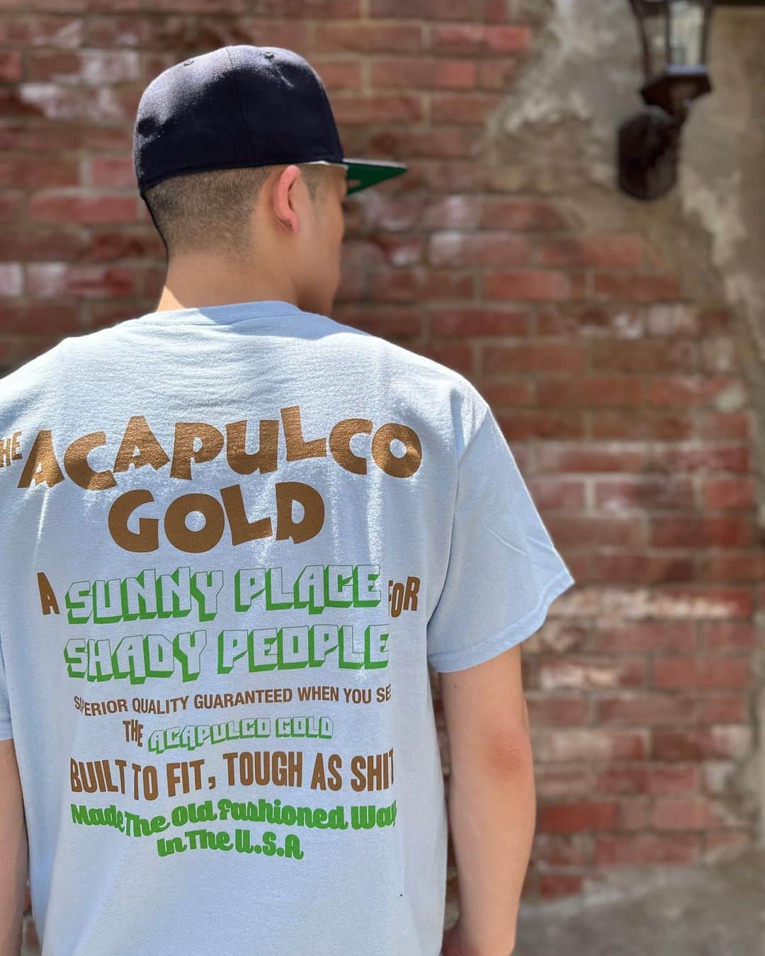 GROW AROUNDさんのインスタグラム写真 - (GROW AROUNDInstagram)「ACAPULCO GOLD M&M T-SHIRTS   ACAPULCO GOLD NO RUSH T-SHIRTS   NY発の老舗ストリートブランド🗽 "ACAPULCO GOLD"  今回はTシャツが2型登場🔥  WEB UPも完了してます。　  数も少ないのでお早めに🙌  #growaround #acaplcogold」5月19日 19時56分 - growaround