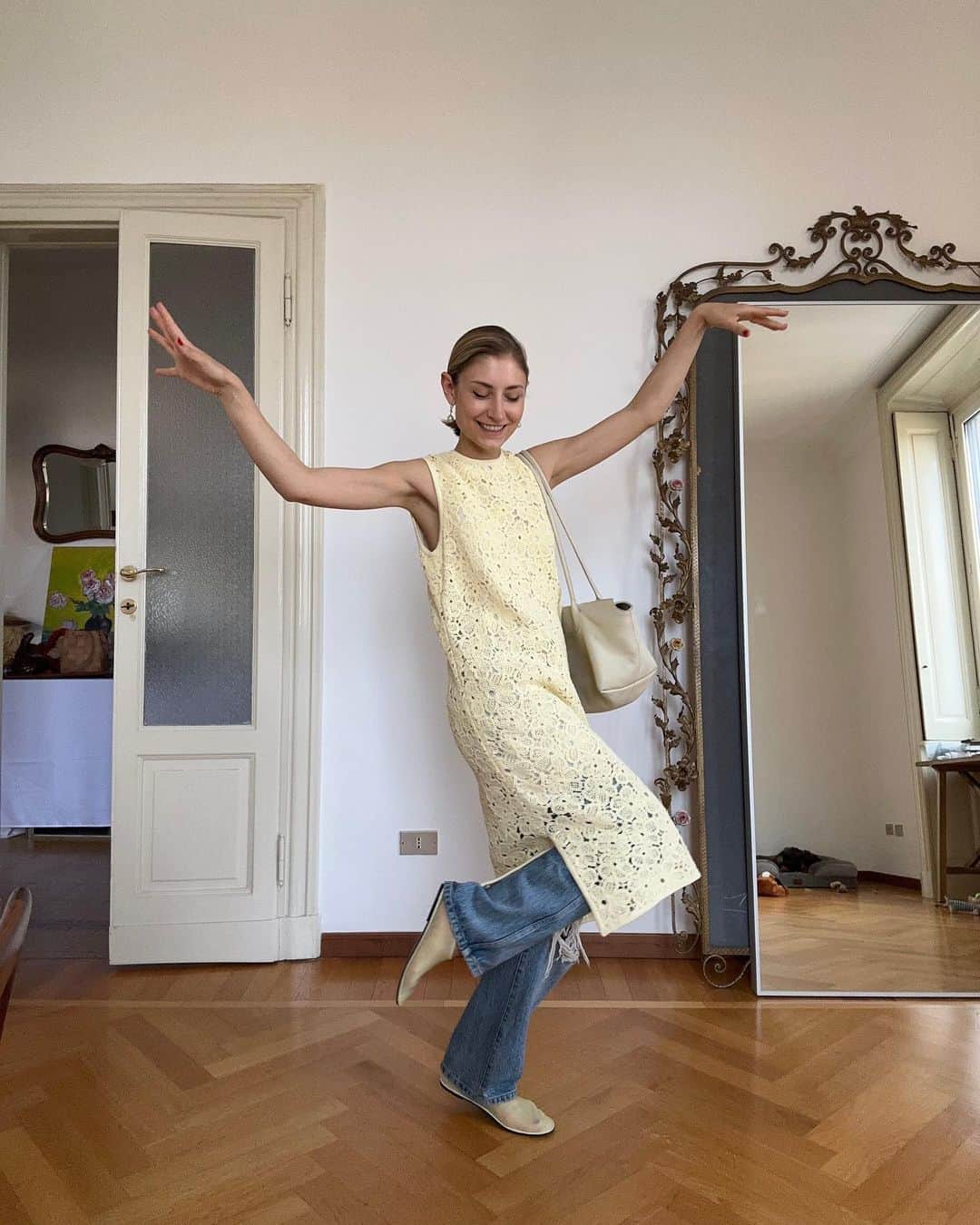 マリメッコのインスタグラム：「The gorgeous illustrator, designer, fashion collector and style muse @jennymwalton wearing our spring/summer '23 collection.  We had the pleasure of hosting Jenny in Helsinki during Marimekko Day. Head over to our stories to see some of Jenny's highlights from the day and her visit. #marimekko」