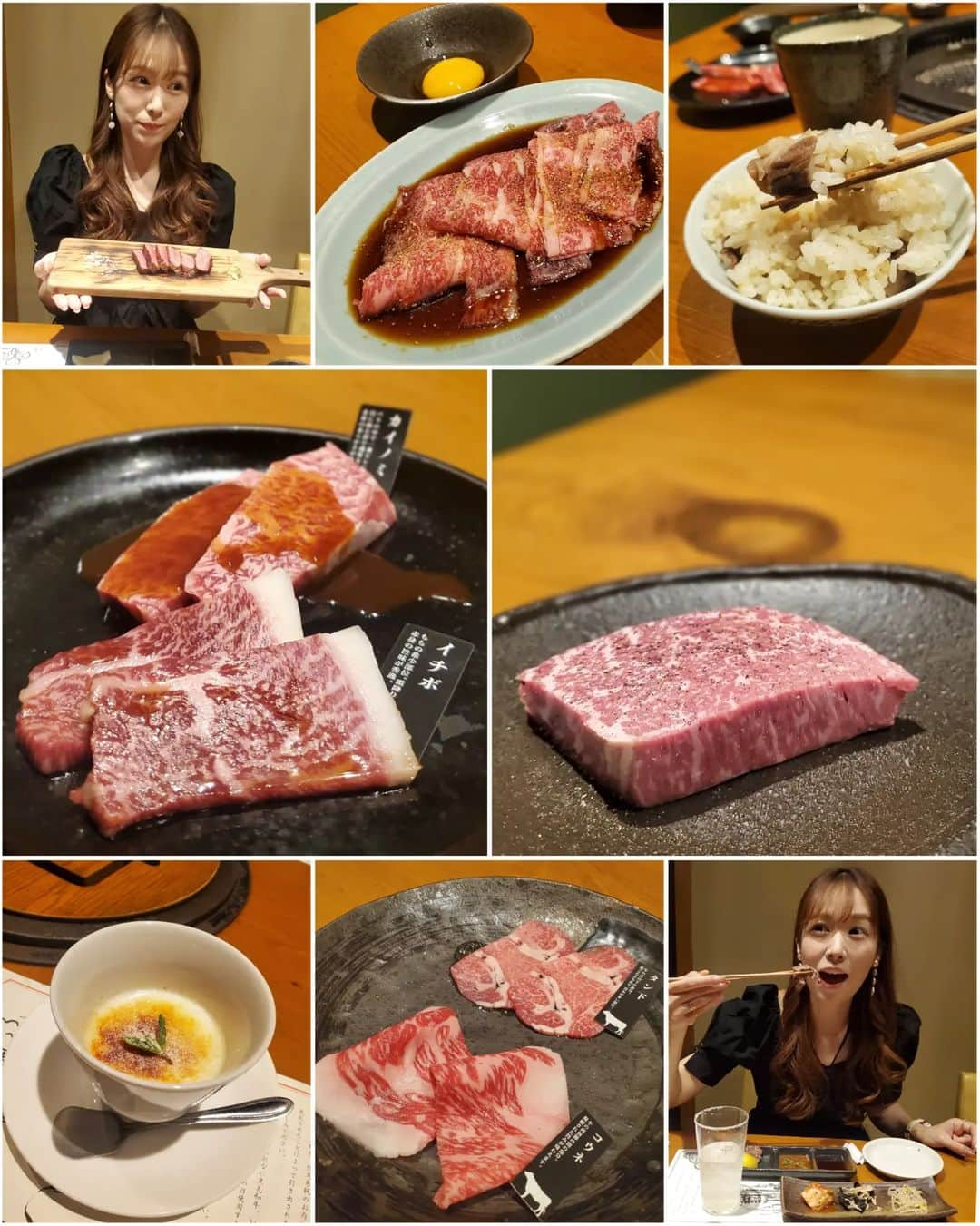 泉田文佳さんのインスタグラム写真 - (泉田文佳Instagram)「୨୧*。 こないだお母さんと焼き肉を食べに😋🌙 お店は、中央通りの朝日会館スグのとこにある、 炭火焼肉ごろう流川店さん🐮 @goro_nagarekawa  初めて行ったけども、ここのコースかなり良かった⭐！ 月替わりの“ごろうコース(税込8,000円)”にしたんですが、 まず最初に肉寿司が登場しまして、 ここで一気に胃袋ノックアウトされるパティーンです←  そこからの流れが、 まるで舞台を見てるかのようなストーリー性があって←、 お肉も軽めなコウネから分厚い特上ハラミまで盛りだくさんだし、 ちょうど良いタイミングで粋なお野菜とか登場するし、 〆の土鍋ごはんにはお肉が友情出演しておりました。。🤤笑  ぷるんっぷるんの極厚ランプ肉は、 店員さんが細かく様子を見ながら焼いてくれて、 カットして持ってきてくださいました☺️ (1枚目で嬉しげに持っているのがそれです🤎笑)  あと個人的には最後に出てきた杏仁ブリュレも、 スイーツ店を開いてほしいレベルで好きでした。笑 まろやか杏仁にパリパリあま～いキャラメリゼ、、🍯幸  おひとりでカウンターで食べてた女性もいたし、 私たちのように個室だと接待などにもピッタリ❣️ 日本酒の種類がたくさんあったのも嬉しい～🥰  ごろう流川店では5月いっぱいまで、 インスタのフォロー＆投稿にいいねで 5,000円分のお食事券が当たるキャンペーンも 実施中だそうなので、是非参加してみてください～⭐！ コチラから➡ @goro_nagarekawa  📍広島県広島市中区新天地1-26 三村ビル  #広島#広島グルメ#広島焼肉#広島焼肉オススメ#広島ディナー#焼肉#炭火#炭火焼肉#和牛#広島和牛#和牛焼肉#ごろう#流川ディナー#流川焼肉#流川グルメ#肉好きな人と繋がりたい#黒毛和牛#バレンタイン#歓送迎会#杏仁豆腐#ブリュレ#デザート#グルメ女子#広島デート#肉スタグラム」5月19日 21時28分 - izumida.ayaka0212