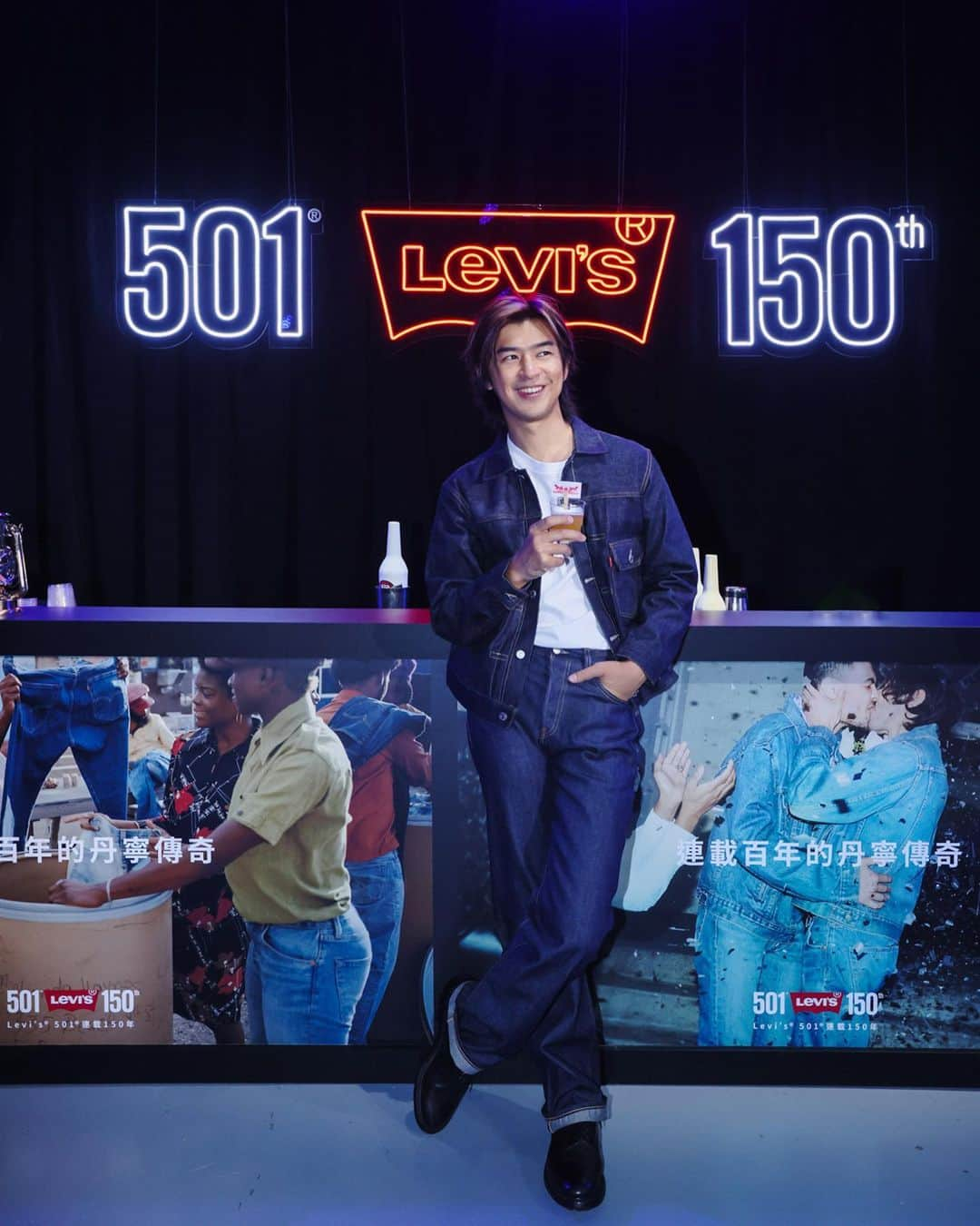 チェン・ボーリンさんのインスタグラム写真 - (チェン・ボーリンInstagram)「Say hello to Mr.501 😁✌🏻  Levi’s 501 , 150週年生日派對🎉 Happy Birthday Levi’s 501 🎊 🔵🔴🧵🪡🐎🧶  #501DAY #150YEARSOF501 #連載百年的丹寧傳奇 #經典未完待續 #Levis_Taiwan @levis_taiwan」5月19日 22時31分 - chenbolin