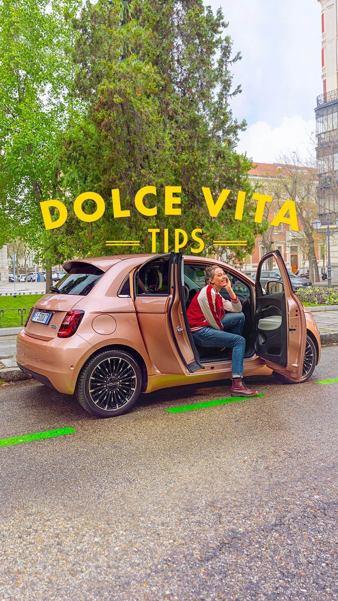 Fiat のインスタグラム：「Being light-hearted is the only thing that matters if you want to capture the very essence of la Dolce Vita.​」