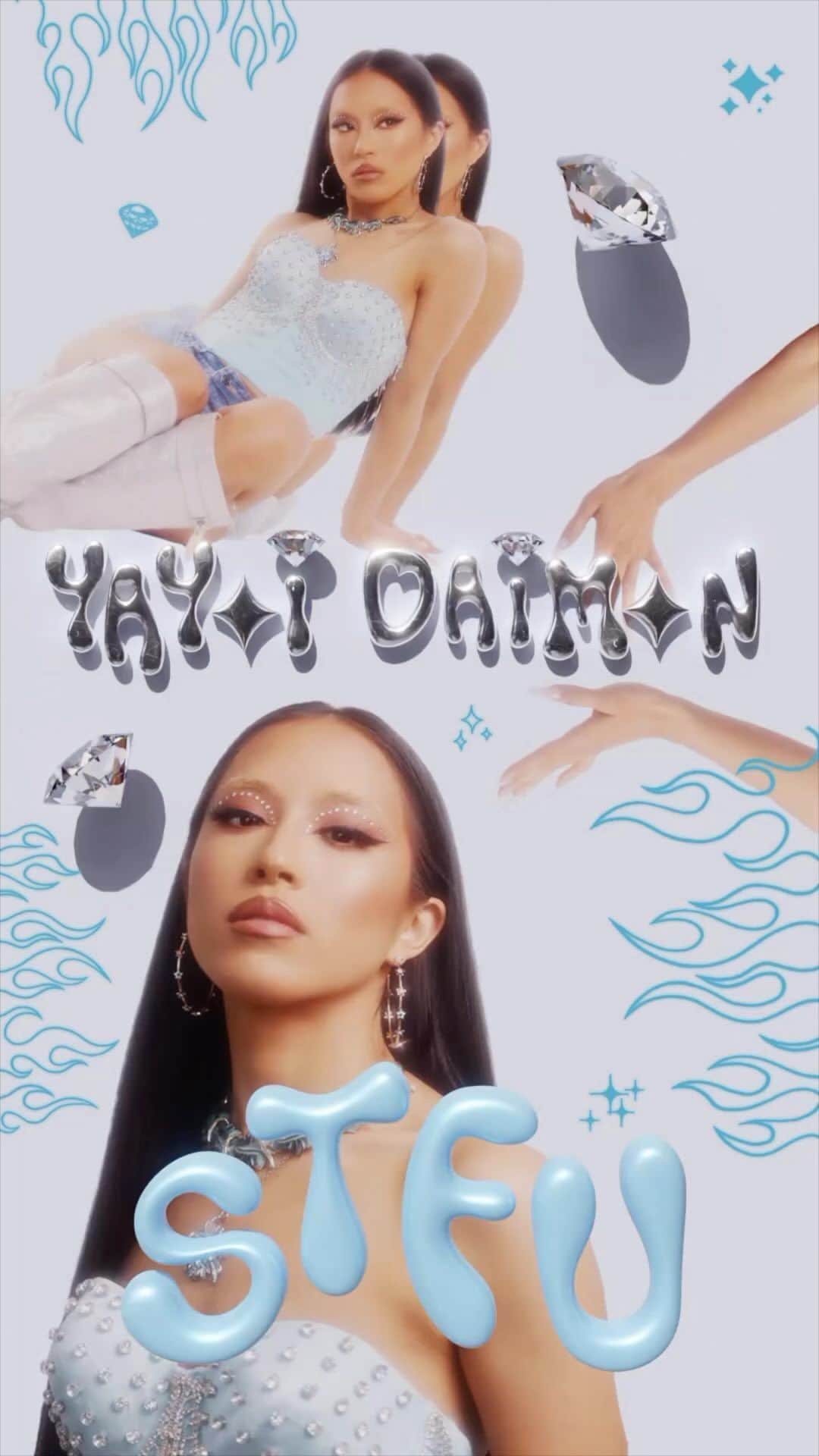大門弥生のインスタグラム：「OUT NOW!!! 注目 !!! みんなウルサイMinna Urusai - STFU🤫😛🔥🔥🔥  Lyrics・Composed by YAYOI DAIMON Beats by @djyutaka  Guitar by Yuji Fukuda Recording, Mixing by Matt Nelson  Artwork @sv.meet  Artist Photo @cbfour.co  MUA @aime_mua   Released by YAYOI DAIMON  ーーーーーーーーーーーーー  誰に何を言われても、自分の道を突き進め！  音楽を通し、夢を追いかける中で 多数の意見に惑わされ 自分自身を見失っていた時に生まれた一曲。  発展途上の大門弥生が送る 極上のポップなHIPHOP。応援歌。  ビートはLAでも交流の深い Dj Yutakaが担当。 若くして渡米し、アフリカ・バンバータ率いる「ZULU NATION」に参加。 現在もロサンゼルスに活動拠点を置き、アメリカと日本のシーンを 古くから繋いできたヒップホップシーンのレジェンドである。  今回、ビジュアル、レコーディング、マスタリングまでを ロサンゼルスで行い、世界スタンダードなクオリティを 自由奔放な大門弥生らしい世界観で表現。  ーーーーーーーーーー  Believe in yourself! Don't care what other people think, and follow your heart.  Chasing her dreams through music, she wrote this song when she was losing herself in a sea of other people's opinions.  The best empowerment song delivered by YAYOI DAIMON.  The beat by Dj Yutaka, who moved to the United States at a young age and participated in "ZULU NATION" by Afrika Bambaataa. He is still based in Los Angeles and is a legend in the Japanese hip-hop scene that has long connected the American and Japanese scenes.  This time, YAYOI DAIMON made visuals, recording, and mastering in Los Angeles, expressing world-standard quality with a free-spirited view of the world.」
