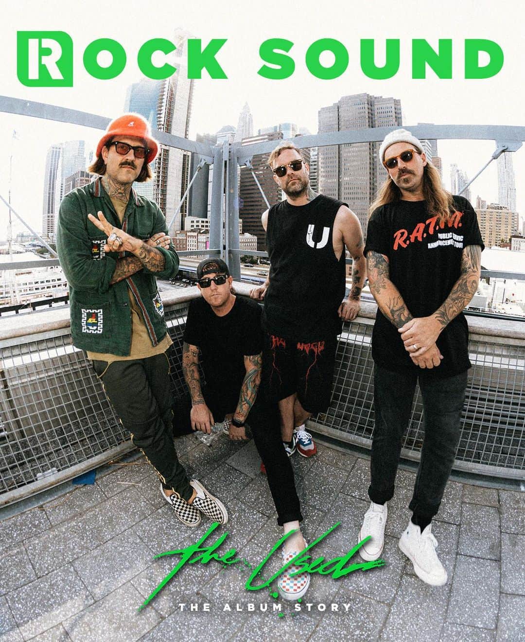 Rock Soundのインスタグラム：「The Used, ‘Toxic Positivity’ | The Album Story  In our latest digital cover feature, Bert and Jepha guide us through the lyrics, artwork and writing process behind their ninth studio album.  Plus, we’ve teamed up with the band to put together a world-exclusive t-shirt. Get yours and read the full interview over at ROCKSOUND.TV  📸 @v.trvn   #theused #rock #emo」