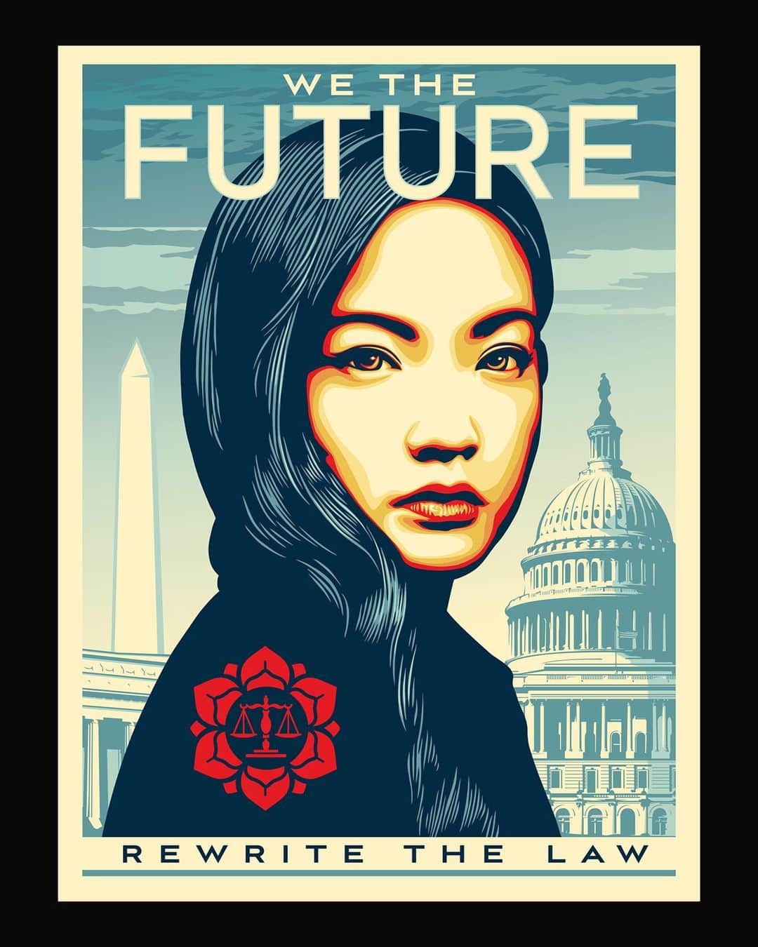 Shepard Faireyのインスタグラム：「I was honored to collaborate with activist Amanda Nguyen (@amandangocnguyen) in 2018 for the #WeTheFuture campaign with @amplifierart. Amanda harnessed her story of surviving a rape to fuel her activism. In 2019, she was nominated for the Nobel Peace Prize for her inspiring work, which includes unanimously passing the Sexual Assault Survivor's Bill of Rights. She's been a vocal proponent of the Stop Asian Hate movement and other civil rights causes at the helm of @risenow.us. To honor AAPI heritage month, I encourage you to please check out her story. Thanks for caring! –Shepard  Art inspired by @brethartman's photograph of Amanda Nguyen.⠀  Visit http://amplifier.org - @amplifierart (link in bio) to download poster art featuring civil rights activist @amandangocnguyen.  Learn more about @risenow.us: A civil rights organization that changes laws. We are Rise Now.」
