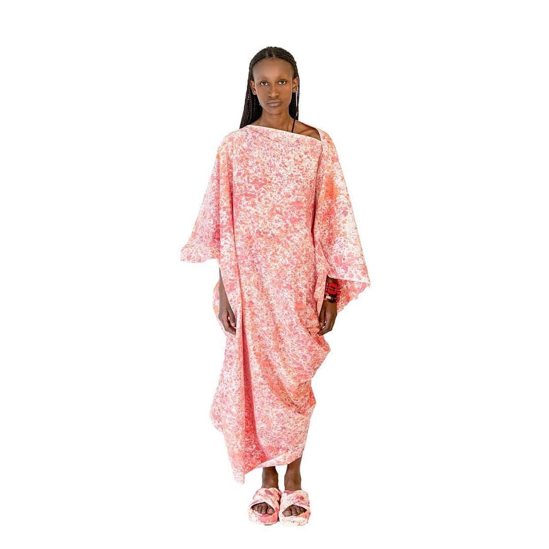 ジャンポールノットのインスタグラム：「Hand painted sheet dress   KNOTT FOR YOU ?」