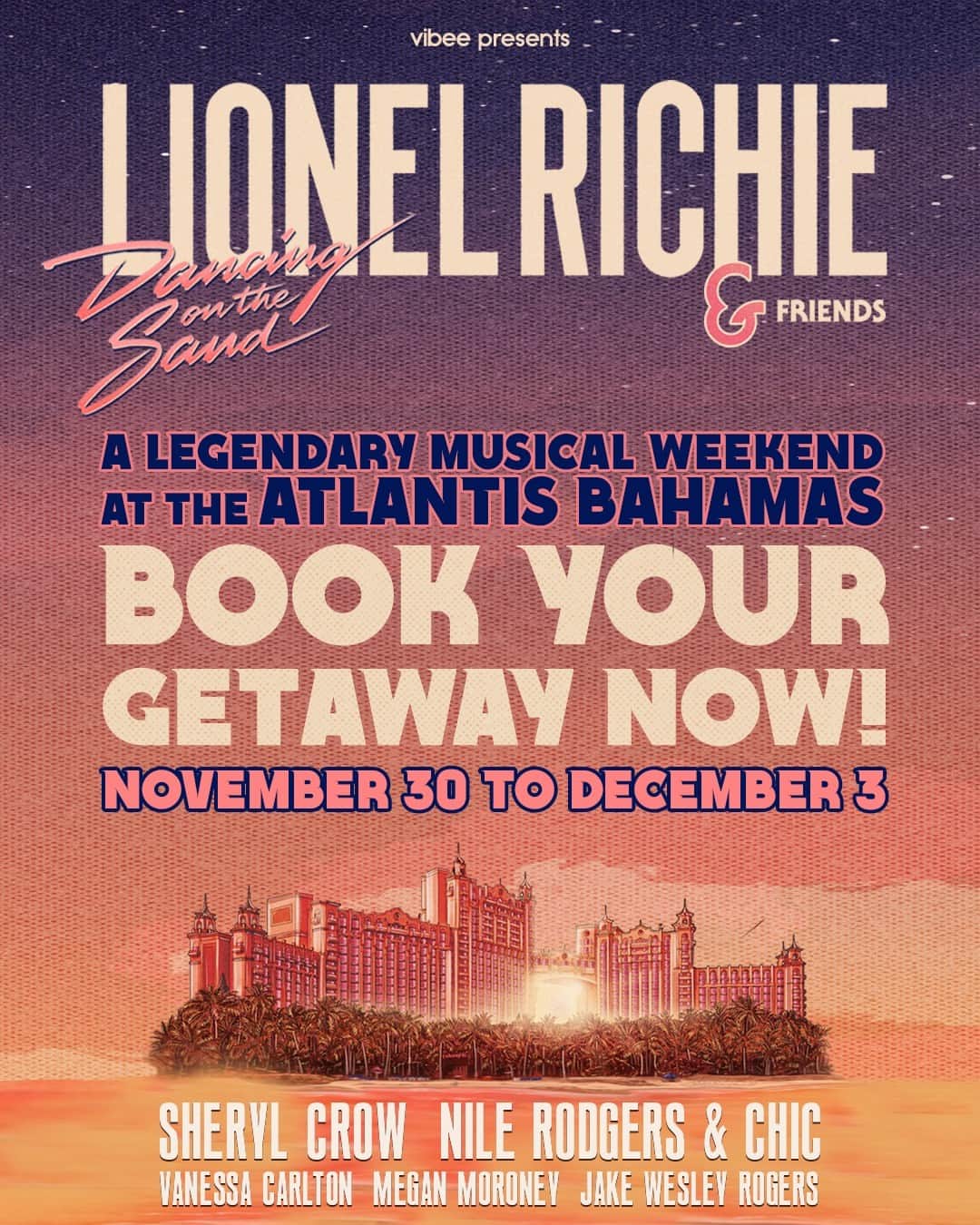 ナイル・ロジャースさんのインスタグラム写真 - (ナイル・ロジャースInstagram)「Excited to be joining my friend @LionelRichie for #DancingOnTheSand at Atlantis Bahamas. Come join us, and book your 3 night tropical getaway NOW at: https://vbee.co/lionel  See you there!」5月20日 2時23分 - nilerodgers