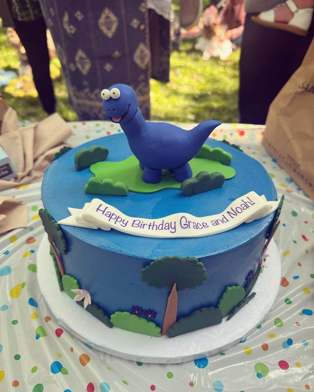 デレク・ブラスバーグさんのインスタグラム写真 - (デレク・ブラスバーグInstagram)「TWO! Yesterday, Grace and Noah turned two years old and we celebrated with a dino-themed party in Central Park. (Grace is particularly proud of her roar—second slide, sound on, for proof.) Once I overcame the fear of a child stepping on a used syringe or discovering a nut allergy the hard way, we felt like extras in a Nora Ephron movie on a picturesque, crisp spring New York afternoon. TWO YEARS OLD! These kiddos changed my life and I feel like the luckiest man in the whole world. Fine, one of the two luckiest men in the world, OK @nickbrown? 😍🎂🦕👨‍👨‍👧‍👦」5月20日 3時06分 - derekblasberg