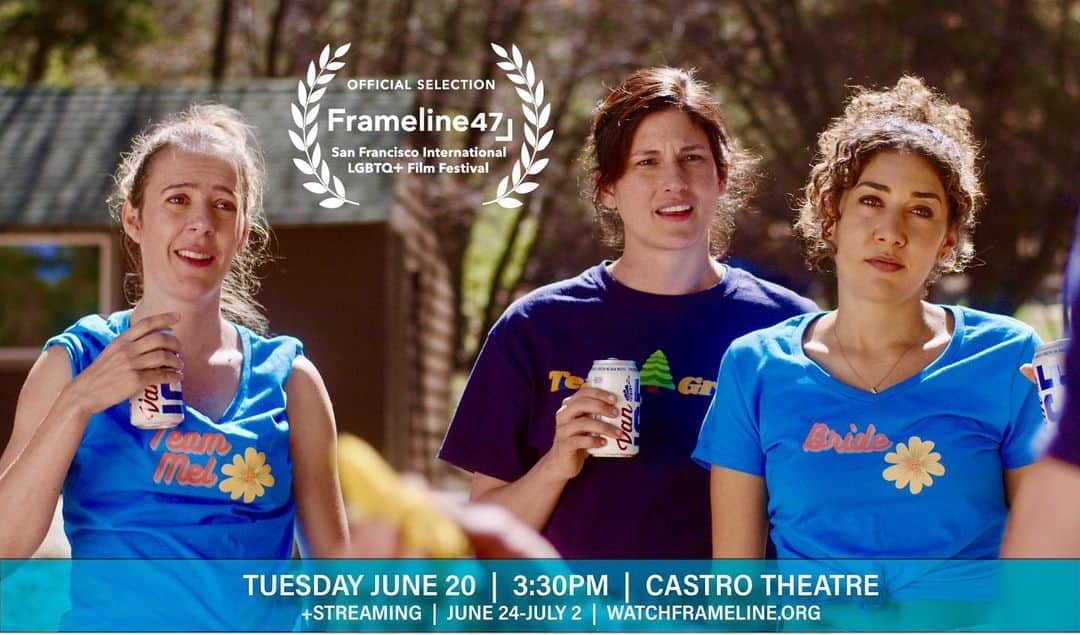 テイト・エリントンのインスタグラム：「@jessplusnone will be screening @framelinefest on June 20th!!   The screening starts at 3:30pm at @the_castro_theatre in San Francisco.❤️❤️  Congrats to @mandyfab and all the producers, cast, and crew. I am so very proud to be a part of this one. #jessplusnone #frameline47」