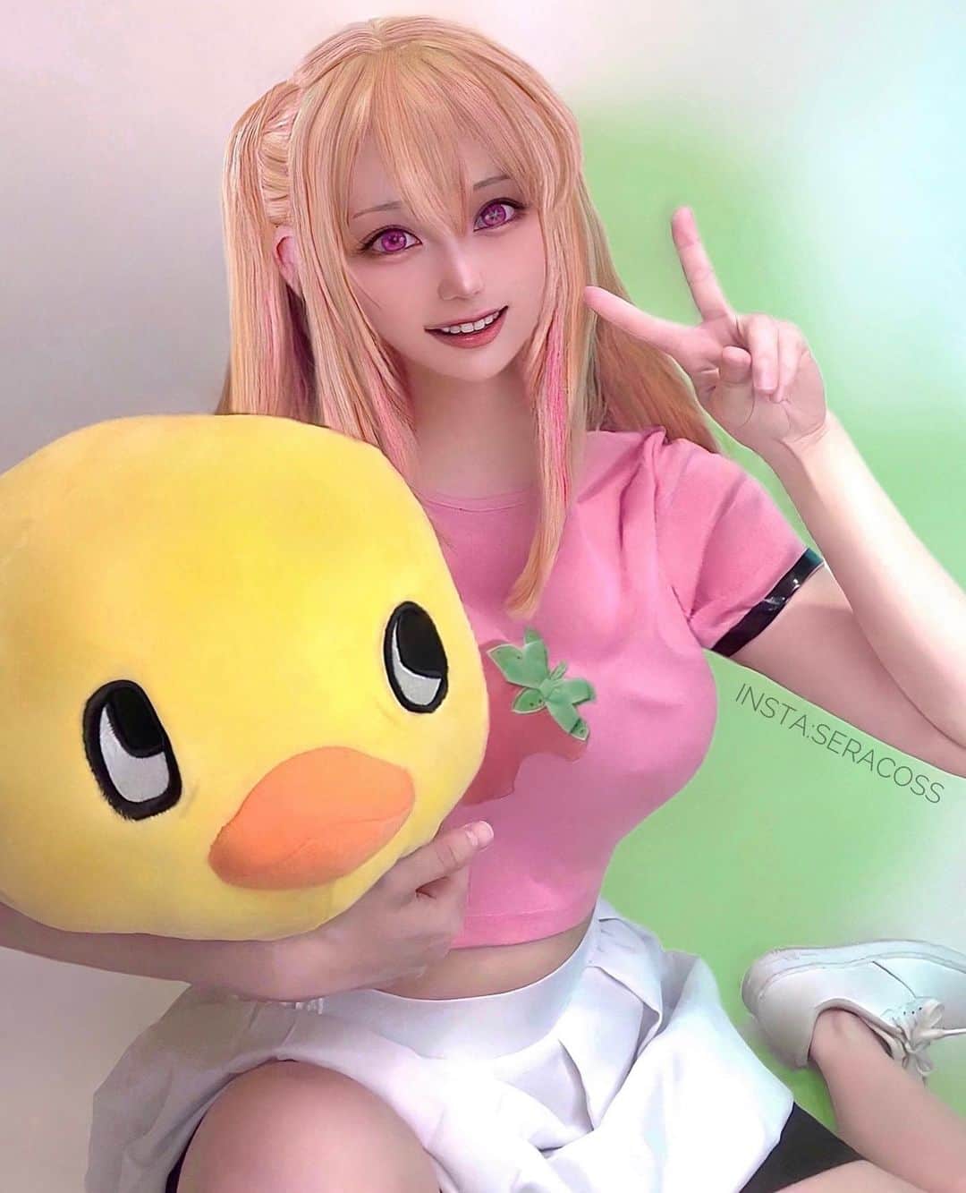 せら☆こすさんのインスタグラム写真 - (せら☆こすInstagram)「my cosplay #rubyhoshino  Pieyon 🤭 この回が好きすぎてコスプレはただ自己満でやってます😹低クオ . . . . . . . . . . . . . . 完全にただやってみたかっただけ #ぴえヨン #oshinoko #oshinokoanime #anime2023  #aniwegirl #animecosplay #animelover #oshinokocosplay #rubycosplay #rubyhoshino #aquahoshino #aihoshino #aihoshinocosplay #pieyon #akanekurokawa #kanaarima #bkomachi」5月20日 13時02分 - seracoss