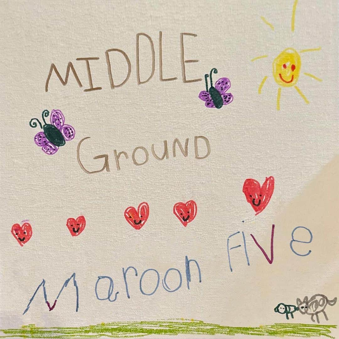 アダム・レヴィーンのインスタグラム：「our new single, Middle Ground, is out now #linkinbio」