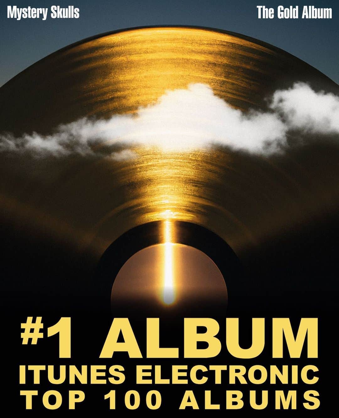 ミステリー・スカルズのインスタグラム：「The Gold Album hits #1 on iTunes Electronic and is in the top 100 albums! Thank you 🙌」