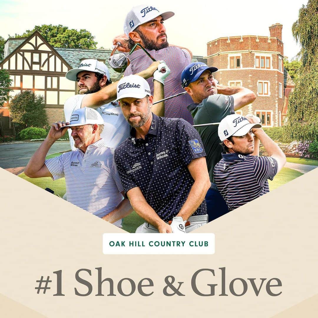 のインスタグラム：「No.1 Shoe & Glove🏆  フットジョイは、今年も全米プロゴルフ選手権において、着用率No.1シューズ、No.1グローブを獲得🏆  世界最高峰のプロゴルファーが集う #pgachampionship においても最も多くのプレーヤーが、フットジョイの製品に信頼を寄せています。  #1ShoeInGolf #1GloveInGolf #PGAChamp #FootJoy #フットジョイ」