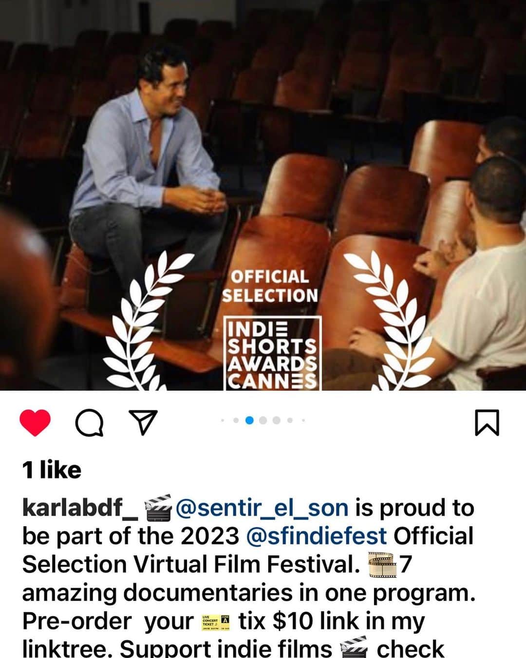 ジョン・レグイザモのインスタグラム：「Thank you 🙏🏽 Cannes for the honor!  Our prison documentary highlights the plight of young Latino and black youth in the correctional system! Powerful!」