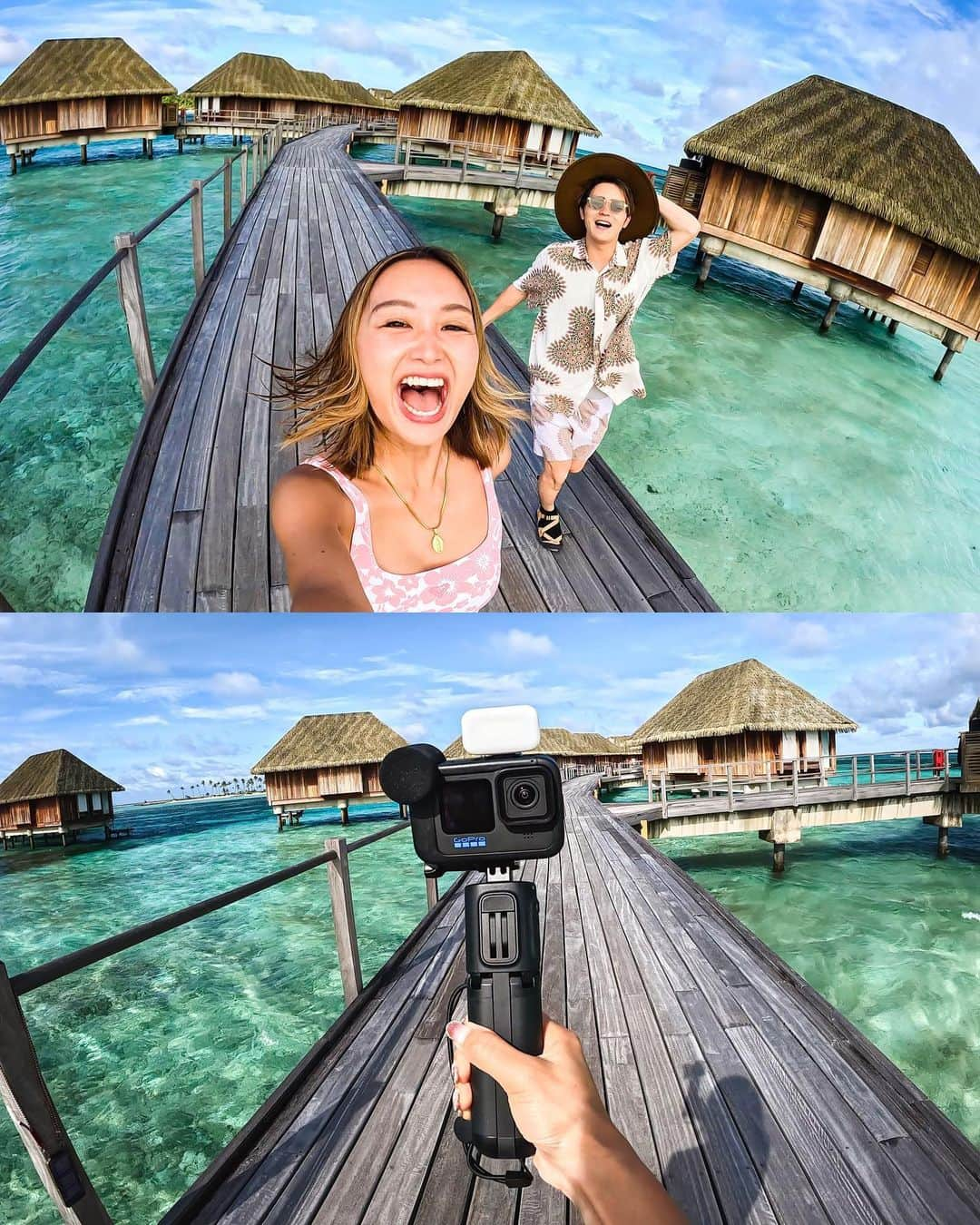 近藤あやさんのインスタグラム写真 - (近藤あやInstagram)「GoPro shots taken in the Maldives🇲🇻!⠀ ⠀  モルディブをGoProで切り取ってみた📸 ゴープロカラー全開！青が美しいね💎✨⠀ ⠀  ちなみに、ほとんどの社会を 動画から切り取った！ なのにこんなに綺麗なの #GoProHero11 凄すぎない😍？？⠀ 👇Hero11の凄いところ！ 新しい縦幅の増したセンサーが あるので、8:7で撮影出来る！⠀ ⠀ 一度撮るだけで高解像度で 横長動画や縦長動画に クロップ出来るのが最高！！⠀ ⠀ 10bit × 8:7 動画を撮るだけで、 動画からの書き出しもこんなに 美しい！✨⠀ ⠀ 世界中のゴープロファミリーと 関われた今回のモルディブイベント、 本当に最高でした😆✌️🔥⠀ ⠀ Shot on #GoPro Hero11 black #goprotravel #goprotridentcrew #clubmed #clubmedxgopro #clubmedkani #モルディブ #クラブメッド #ゴープロ #ゴープロのある生活 #goprofamily #海外旅行 #旅行好きな人と繋がりたい」5月20日 12時30分 - doraemontoaya