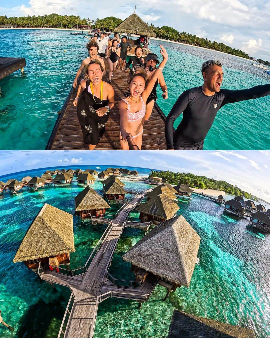 近藤あやさんのインスタグラム写真 - (近藤あやInstagram)「GoPro shots taken in the Maldives🇲🇻!⠀ ⠀  モルディブをGoProで切り取ってみた📸 ゴープロカラー全開！青が美しいね💎✨⠀ ⠀  ちなみに、ほとんどの社会を 動画から切り取った！ なのにこんなに綺麗なの #GoProHero11 凄すぎない😍？？⠀ 👇Hero11の凄いところ！ 新しい縦幅の増したセンサーが あるので、8:7で撮影出来る！⠀ ⠀ 一度撮るだけで高解像度で 横長動画や縦長動画に クロップ出来るのが最高！！⠀ ⠀ 10bit × 8:7 動画を撮るだけで、 動画からの書き出しもこんなに 美しい！✨⠀ ⠀ 世界中のゴープロファミリーと 関われた今回のモルディブイベント、 本当に最高でした😆✌️🔥⠀ ⠀ Shot on #GoPro Hero11 black #goprotravel #goprotridentcrew #clubmed #clubmedxgopro #clubmedkani #モルディブ #クラブメッド #ゴープロ #ゴープロのある生活 #goprofamily #海外旅行 #旅行好きな人と繋がりたい」5月20日 12時30分 - doraemontoaya