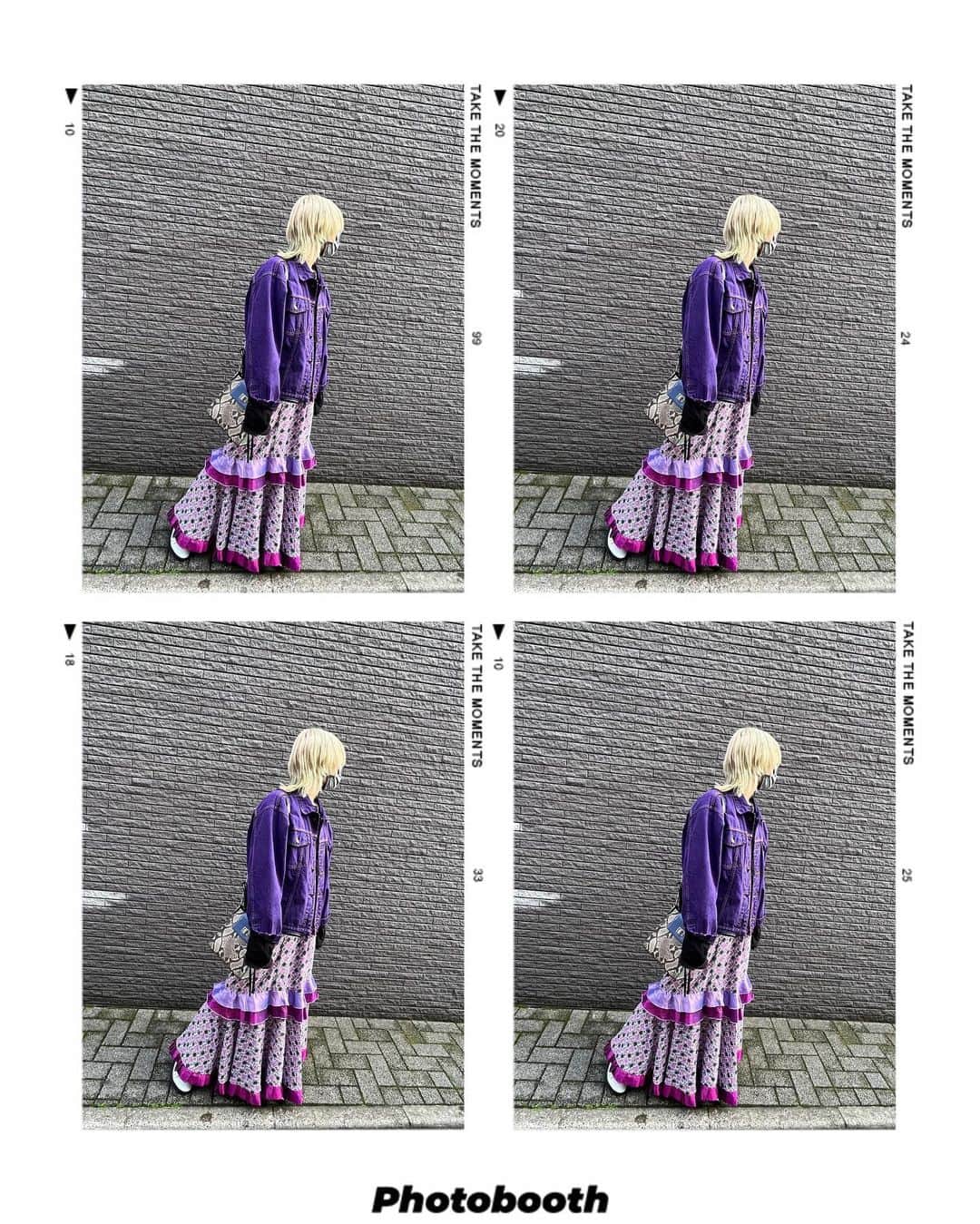 朝日奈丸佳さんのインスタグラム写真 - (朝日奈丸佳Instagram)「お気に入りの古着のスカートと、古着のデニムジャケットでワントーンコーデ このスカート可愛すぎてめちゃくちゃ褒められます。お気に入りです。紫大好き～  💜   #ワントーンコーデ  #紫コーデ  #古着  #vintage  #私服  #古着コーデ」5月20日 23時28分 - madoka_maru_hina