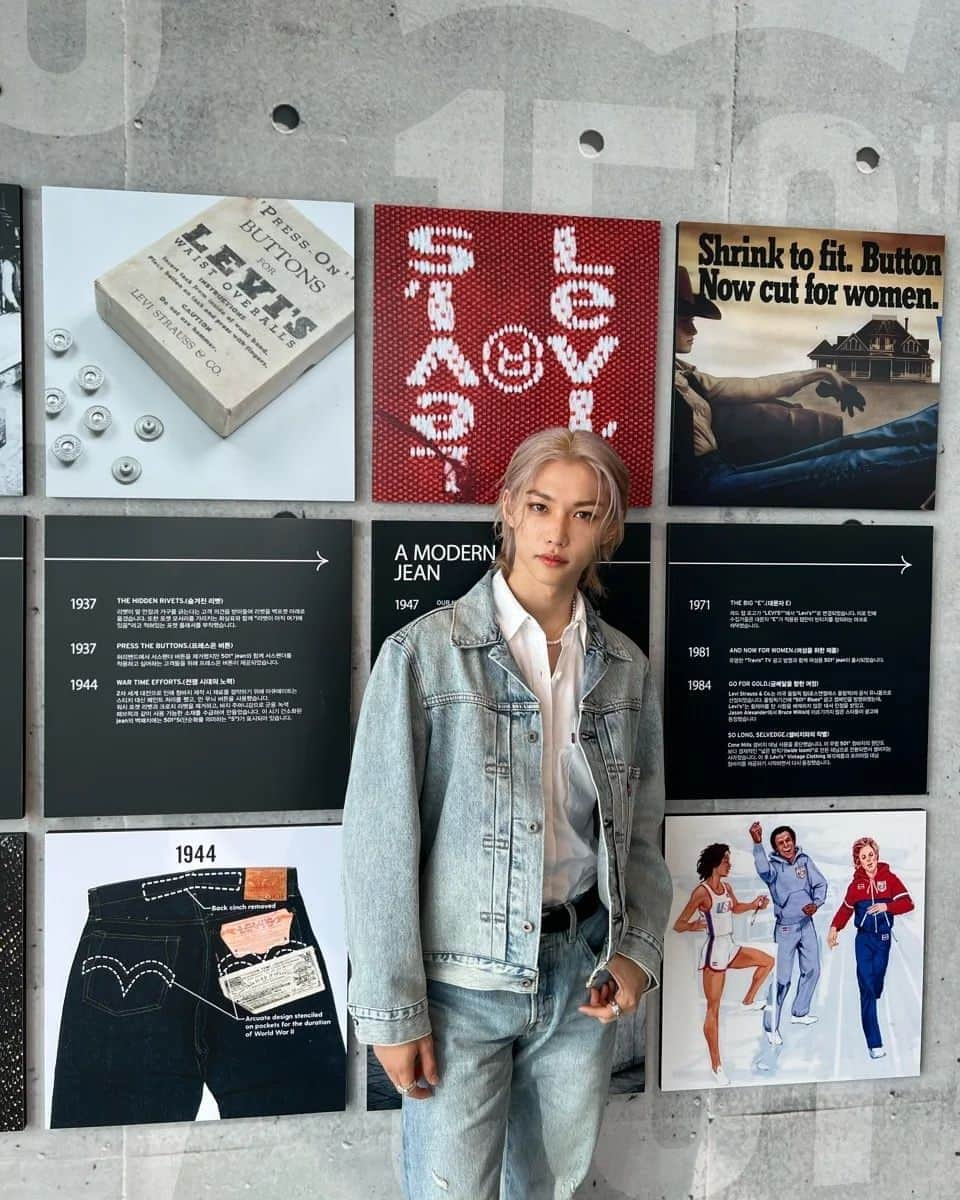 Stray Kidsさんのインスタグラム写真 - (Stray KidsInstagram)「Levi’s 150 years of the 501 💙🤘  #felix #levis501」5月20日 22時06分 - realstraykids