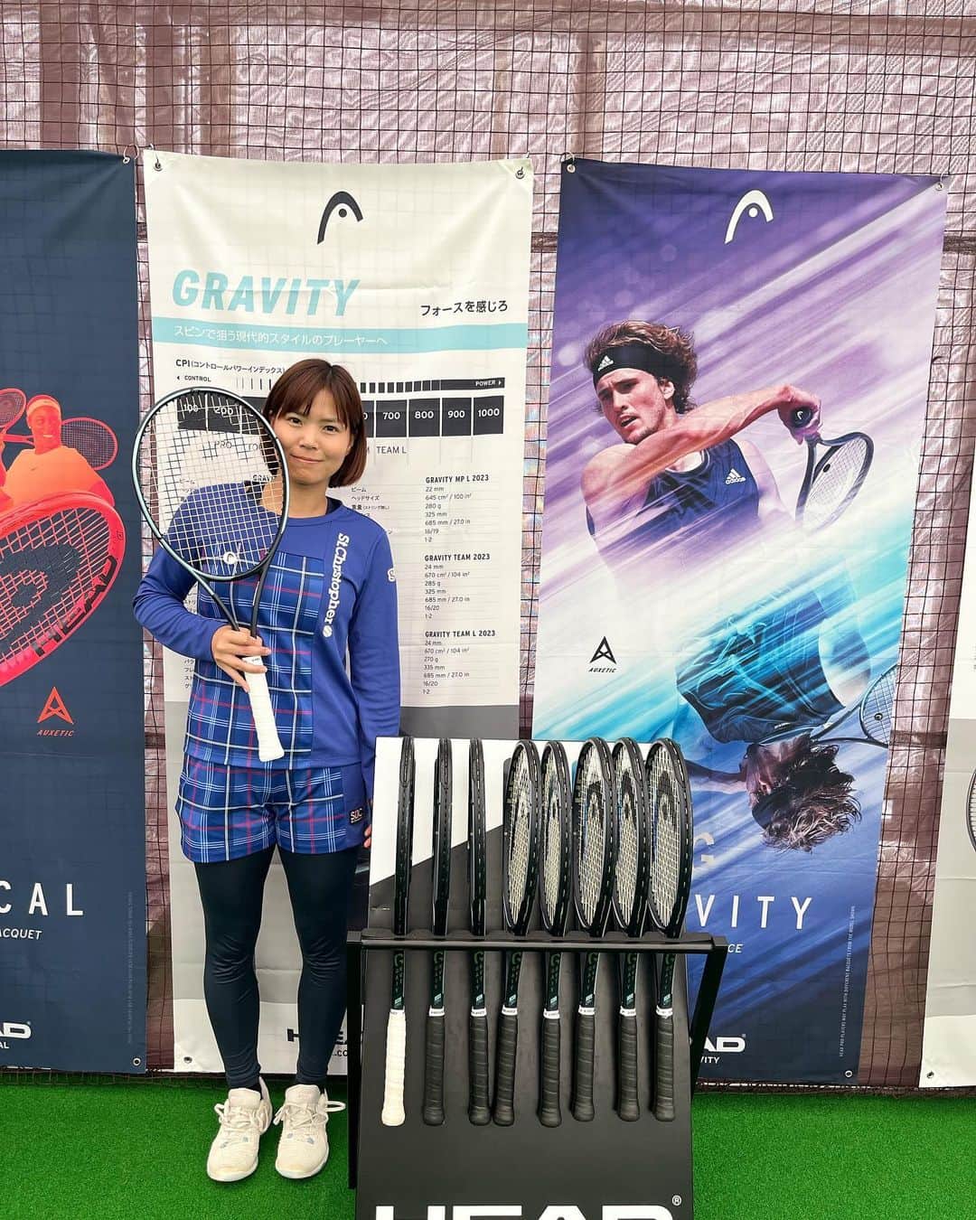 尾崎里紗のインスタグラム：「今日はHEADラケットの試打会とイベントで新宮ヒルズテニスクラブ様にお邪魔してきました🎾 参加してくださった方々とラケットの事やテニスの事をたくさんお話しできて楽しかったです(^^)  終わった後は鹿児島に移動！ ご飯が美味しい😋  ⁡ ⁡ ⁡ ⁡ ⁡」