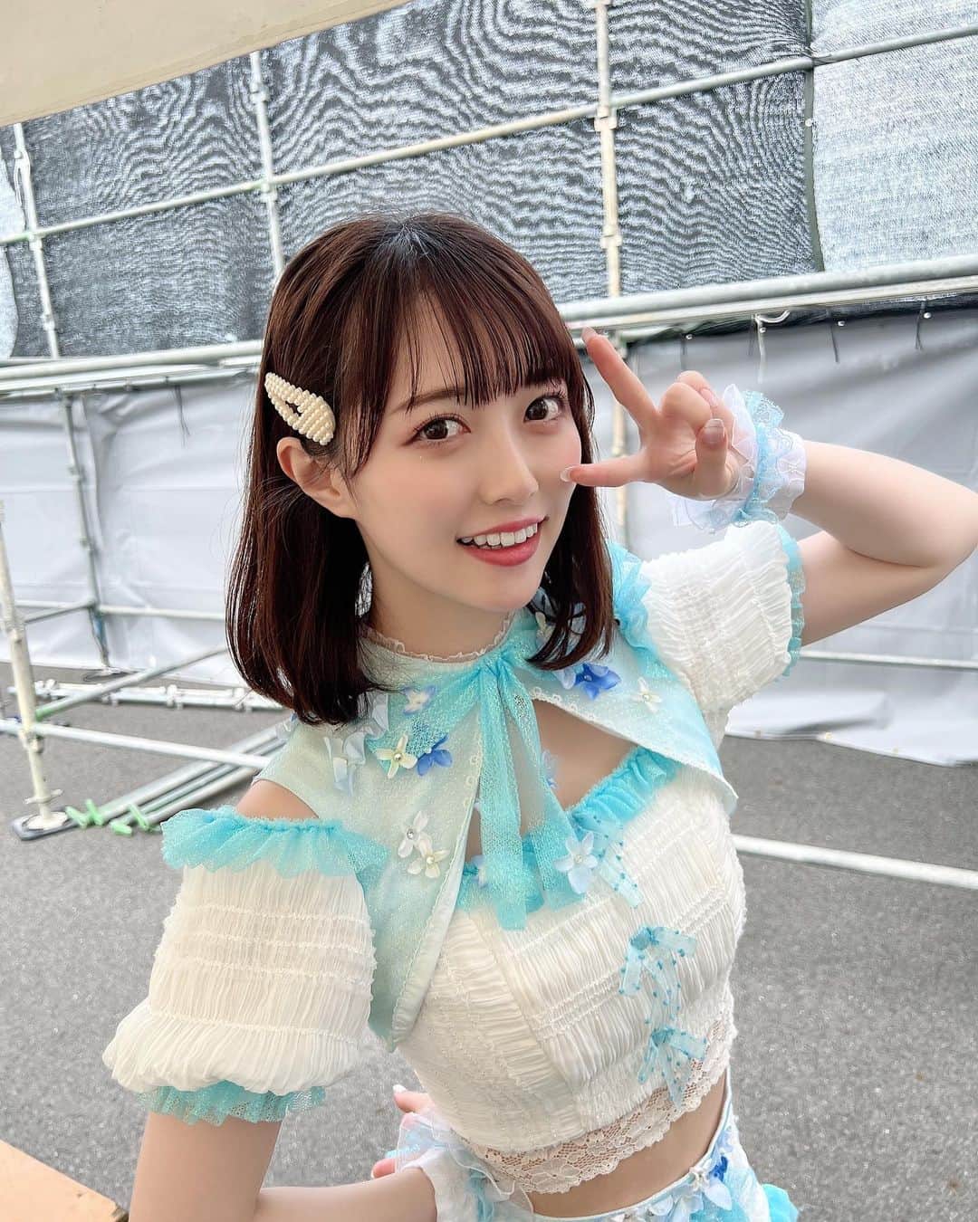 保科凜のインスタグラム：「夏が楽しみっ  ・ ・   #idol  #japaneseidol  #jamscollection  #selfie  #like  #followme #outdoor  #bobhaircut   #アイドル #ジャムズ #保科凜 #アイドル衣装  #アイドルヘア  #ロブ  #夏フェス」