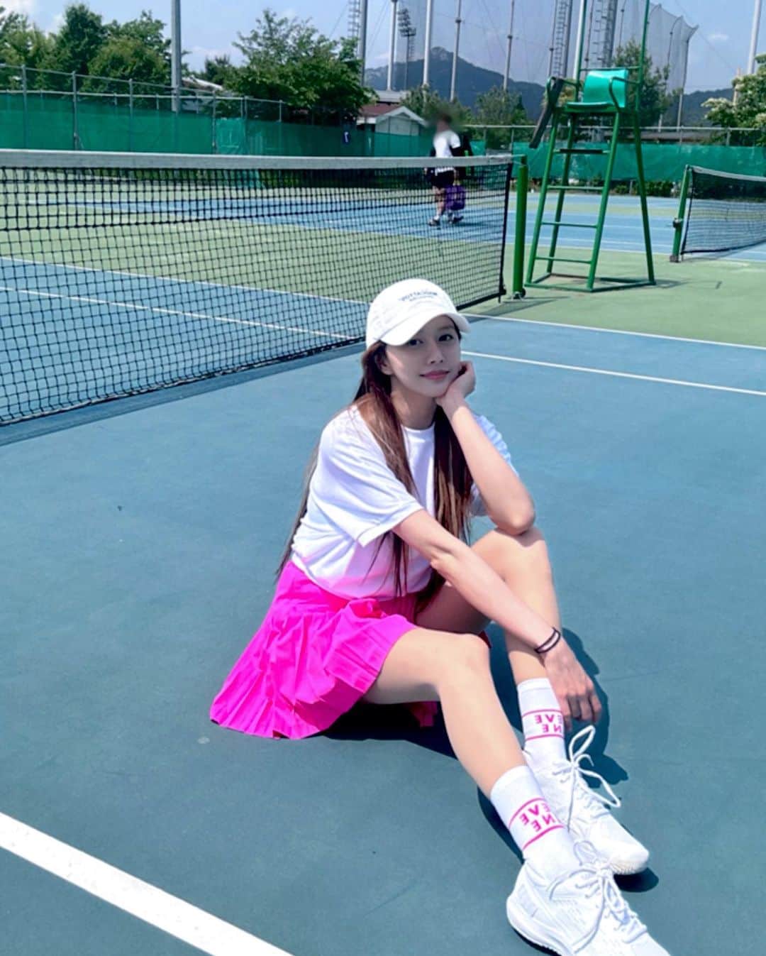 ハン・ボルムのインスタグラム：「🎾🎾🎾」