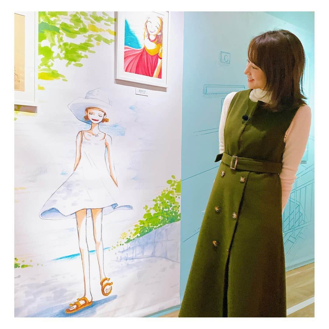 柴田平美のインスタグラム：「可愛かった #矢沢あい展 シリーズ。  🍓のグラス  一目惚れして 買ってしまったんだけども、 とってもとっても お気に入りです。  Paradise Kissの キラキラな世界観に 憧れていたのを思い出して 懐かしのひとときでした。  #矢沢あい #アナウンサー #札幌 #大丸」