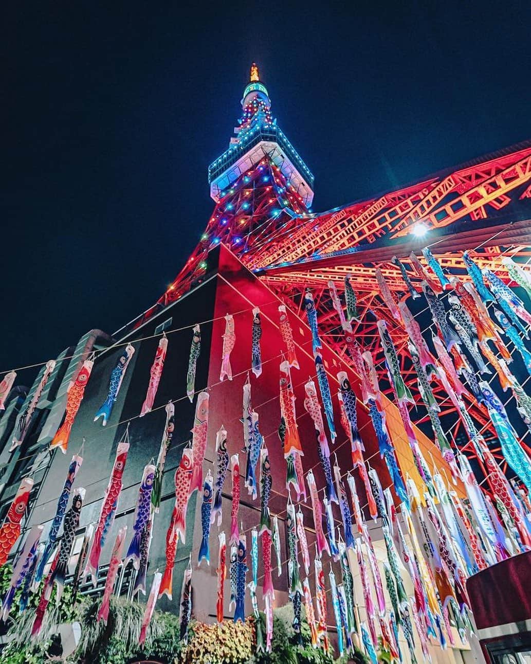 東京タワーさんのインスタグラム写真 - (東京タワーInstagram)「. ご紹介しきれなかった 素敵なお写真をご紹介する 5月のプレイバック東京タワー🗼   ゴールデンウィーク期間に点灯された スペシャルライトアップの東京タワーと 鯉のぼり🎏のお写真をご紹介します！   ７色のライトアップに輝く東京タワーに向かって、 色とりどりの鯉のぼりが まるで、滝昇りをしているかのよう！   鯉のぼりのエネルギーを感じられる 迫力の一枚ですね！！   本日は、Your Tokyo Tower🗼から @sakaki0325 さんのお写真をご紹介！   素敵なお写真をありがとうございました😊  --------------------------------  【 お知らせ 】  # your_tokyotowerで あなたの東京タワー🗼をリポスト！  皆様からの投稿どしどしお待ちしております！ （@tokyotower_official のタグ付けもよろしくね🖐）  詳細はプロフィールにある 固定されたフィード投稿から↓ @tokyotower_official  --------------------------------  #東京タワー #東京タワー🗼  #tokyotower #tokyotower🗼  #鯉のぼり」5月20日 17時53分 - tokyotower_official