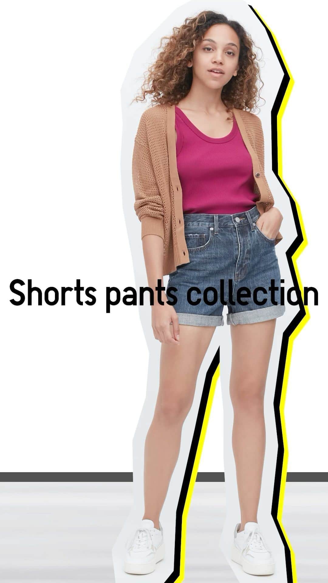 のインスタグラム：「Women's shorts pants collection!  Easy to dress up or down, these shorts pair perfectly with a variety of tops to create the perfect look for vacations or staycations, and feature UNIQLO's signature stylish functionality.  #Uniqlo #LifeWear #springsummer2023 #shortpantsuniqlo  *The product availability differs among regions. Please check your regional account or website.」