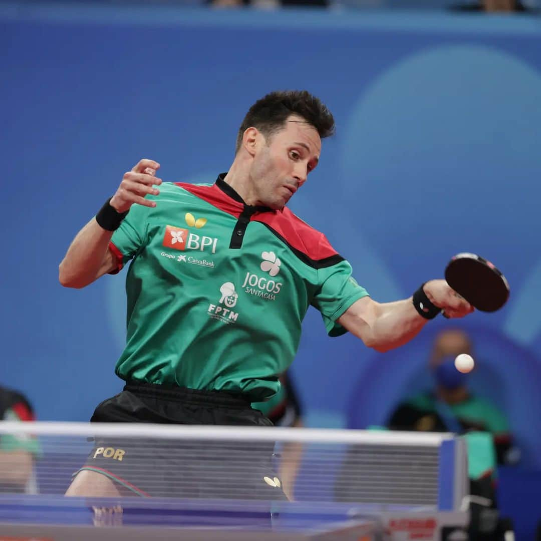 ジョアン・モンテイロのインスタグラム：「Today starts the World Championships in Durban, South Africa 🇿🇦 Feeling in good shape, motivated and ready for the challenge💪🏻 Will give my best and try to have a good performance 🏓🇵🇹 Lets go 👊🏻  #ITTFWorlds2023 #Team Portugal #SouthAfrica #Durban #tabletennis #motivation #sportlife #sportmotivation #fight」