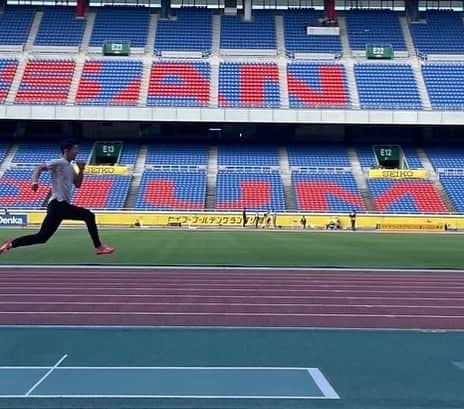 桐生祥秀のインスタグラム：「明日セイコーグランプリ100m 行ってきます。  試合の課題を着々とやる  自分の目標は自分で決める。 今年目指すものはチーム桐生内で共有  #日本生命  #asics  #asicsjapan  #伊藤園  #健康ミネラルむぎ茶  #sixpad  #floatrun  #酒井医療」