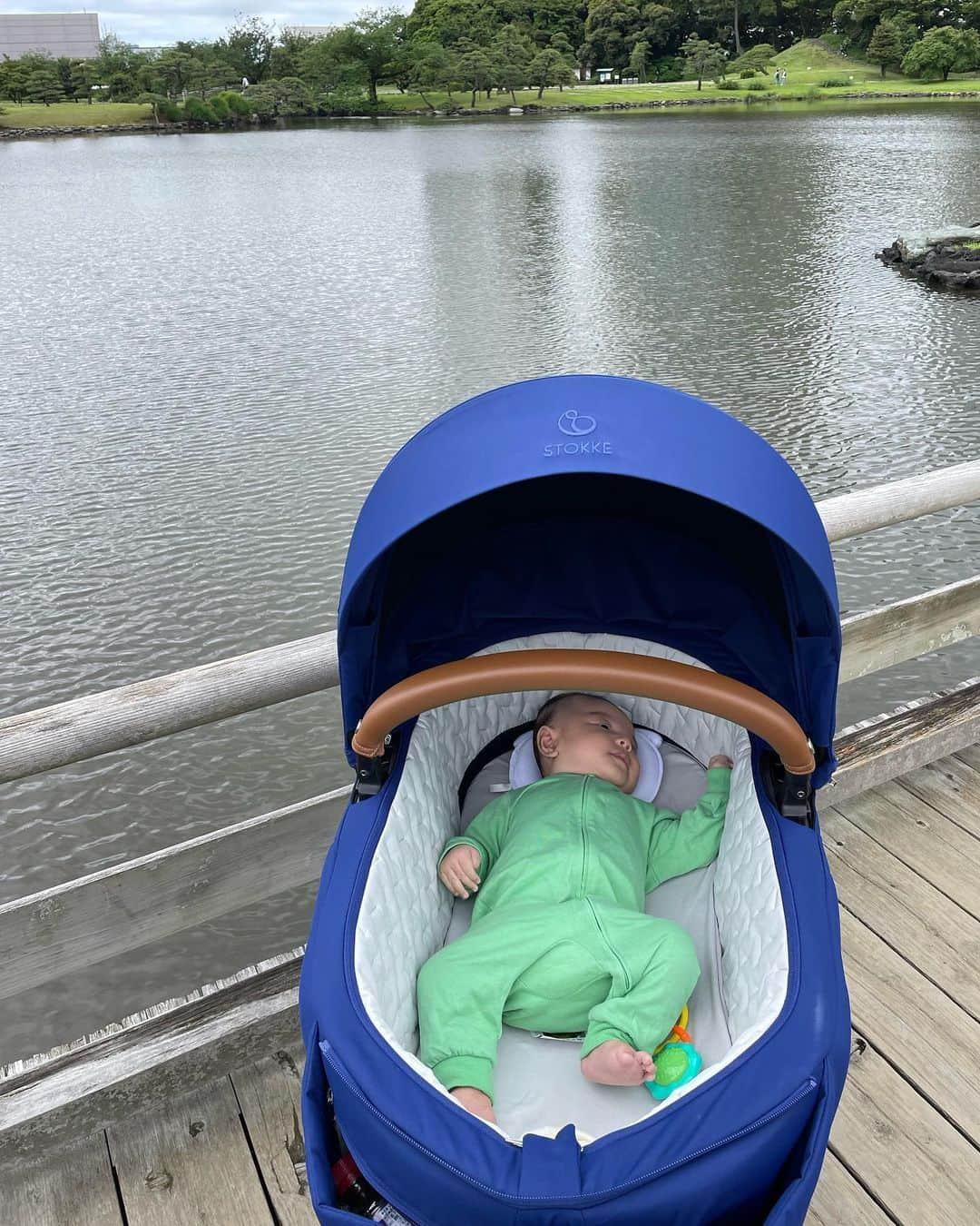 奥山春香さんのインスタグラム写真 - (奥山春香Instagram)「今日は浜離宮公園散歩してお抹茶飲んで築地市場まで歩いて帆立食べた🐙  めっちゃ歩いたと思ってヘルスケアみたらベビーカーにiPhone入れてたから全くカウントされてなくてあれーってなった🐙🐙  ストッケのベビーカー上取り外してレストランとか入れるからめっちゃ便利💙」5月20日 19時27分 - corvetteharuka