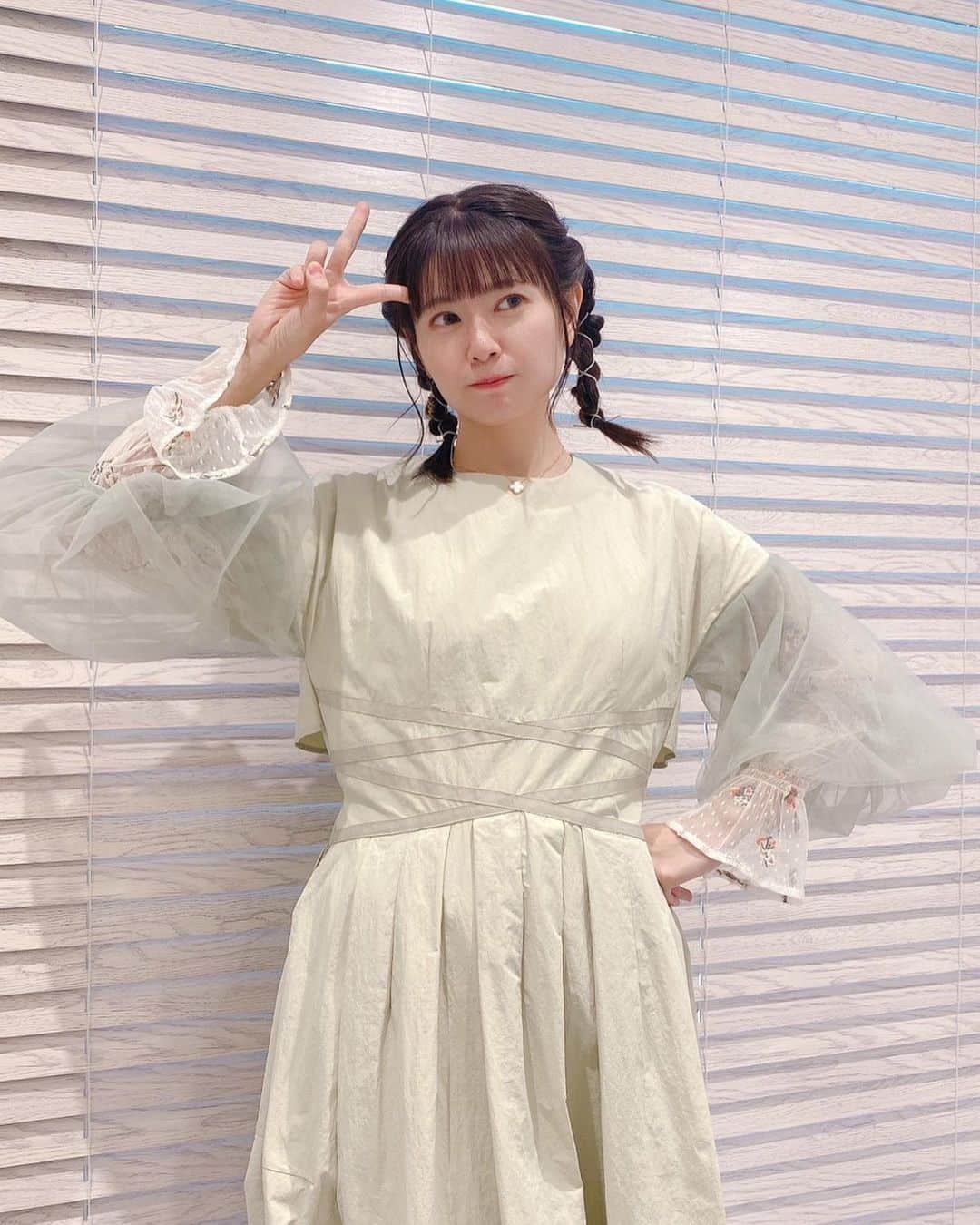 竹達彩奈のインスタグラム：「『明日のカタチ』リリースイベントでした！  久しぶりに皆さんにお会いできて、とっても幸せな時間✨ どの衣装も可愛くて好きなのですが、皆さんはどれがお好きですか？☺︎」