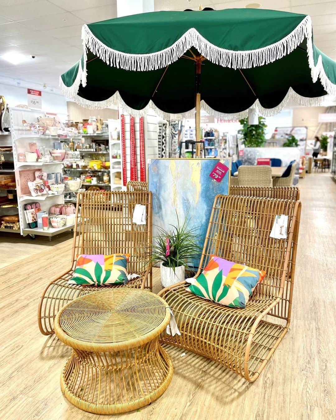 HomeGoodsのインスタグラム：「Lavish outdoor living for less! ✨ See a set you love and not sure how to get it home? Get it delivered same day when you buy before noon. Ask an Associate for details.」