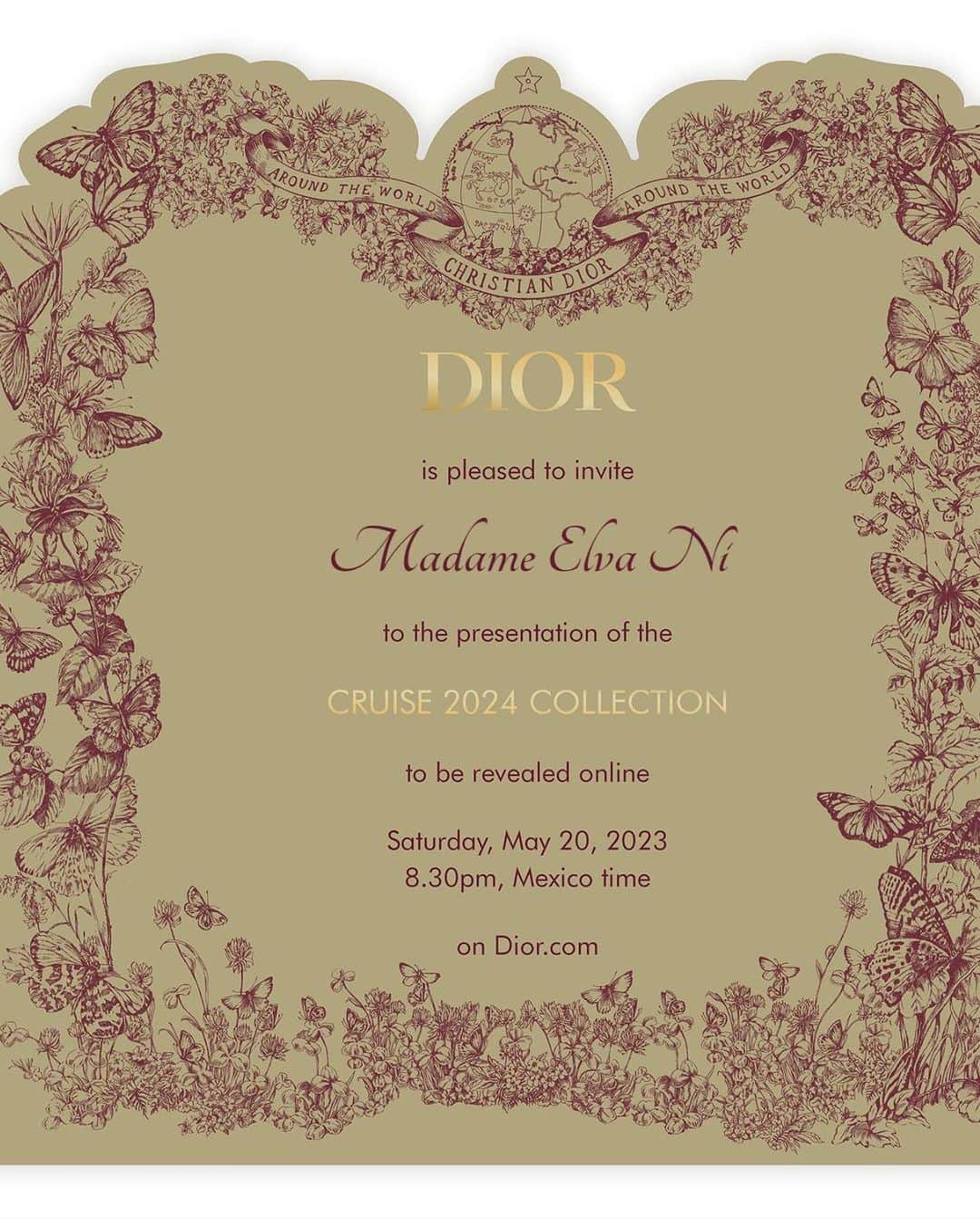 Elva Niさんのインスタグラム写真 - (Elva NiInstagram)「It’s the cruise season! Stay tuned for the Dior Cruise 2024 Show tomorrow morning 10:30am (Sun) with me!  The show will be taking place in Mexico🌵  @Dior #DiorCruise」5月20日 21時21分 - misselvani
