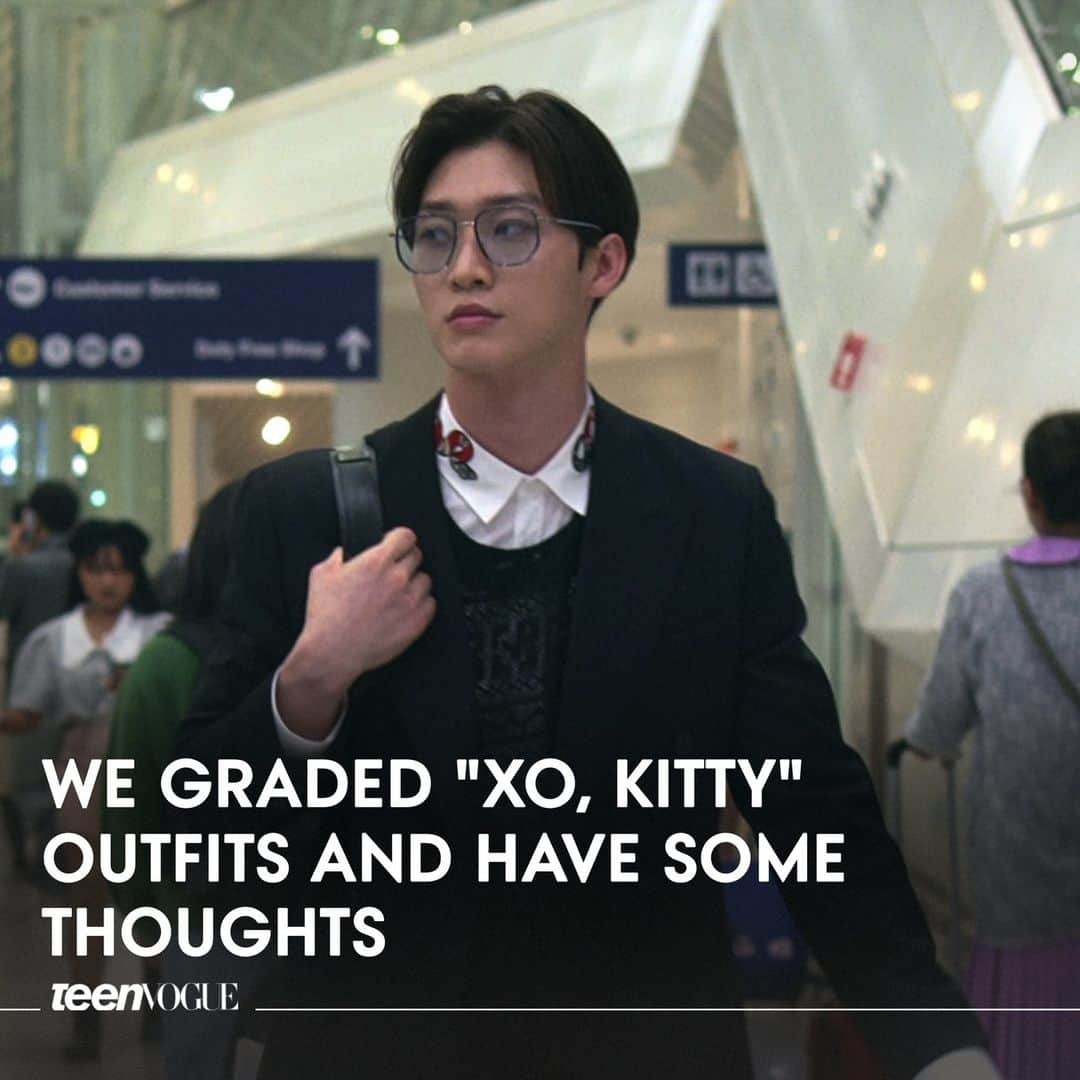 Teen Vogueのインスタグラム：「#XOKitty is finally here 🥳 and our Teen Vogue editors decided to grade the show's style based on wearability, styling, and overall ✨vibes✨ Tap the link in bio for more 👀💕  (📸: Netflix)」