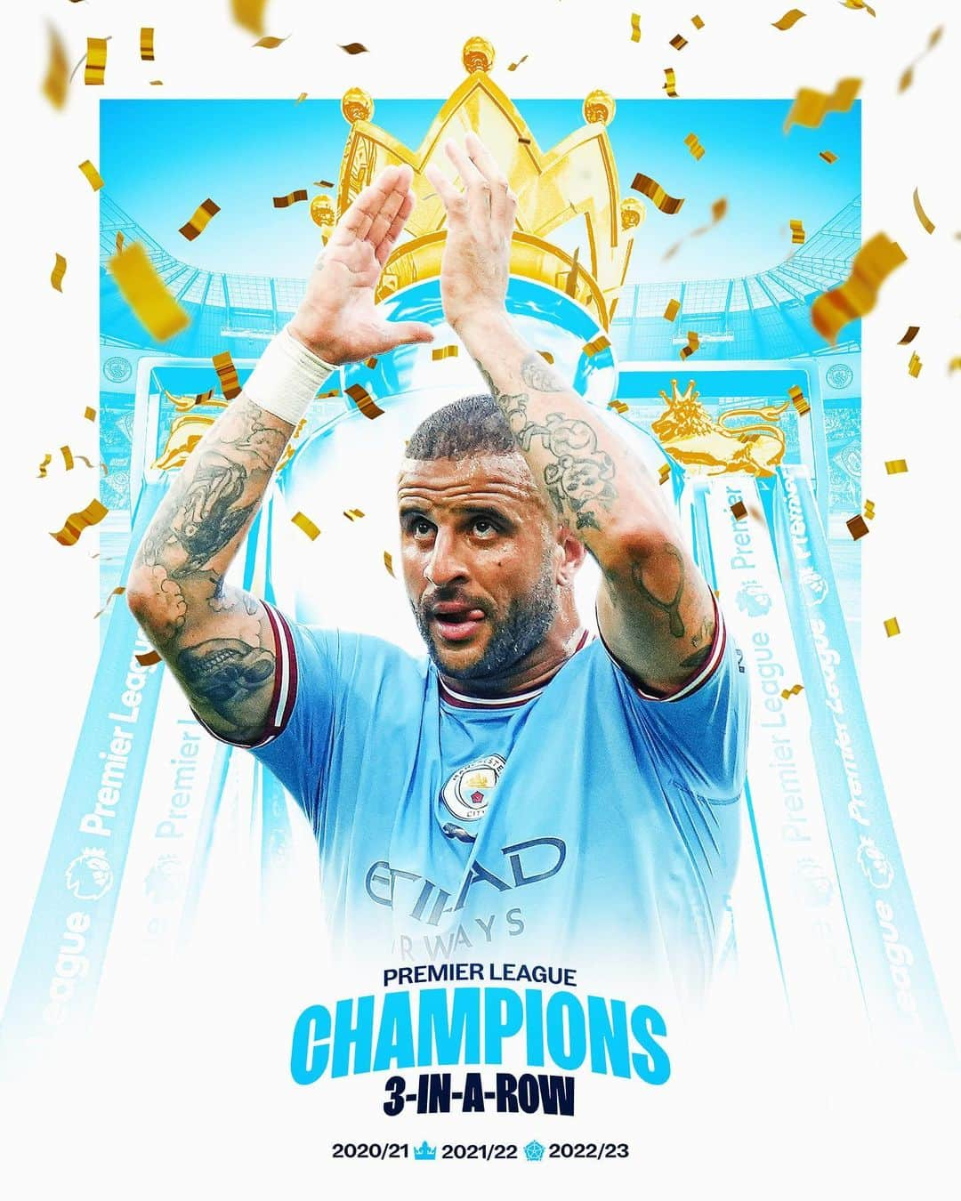 カイル・ウォーカーさんのインスタグラム写真 - (カイル・ウォーカーInstagram)「Champions of England!!!  🏆🏆🏆🏆🏆」5月21日 4時03分 - kylewalker2