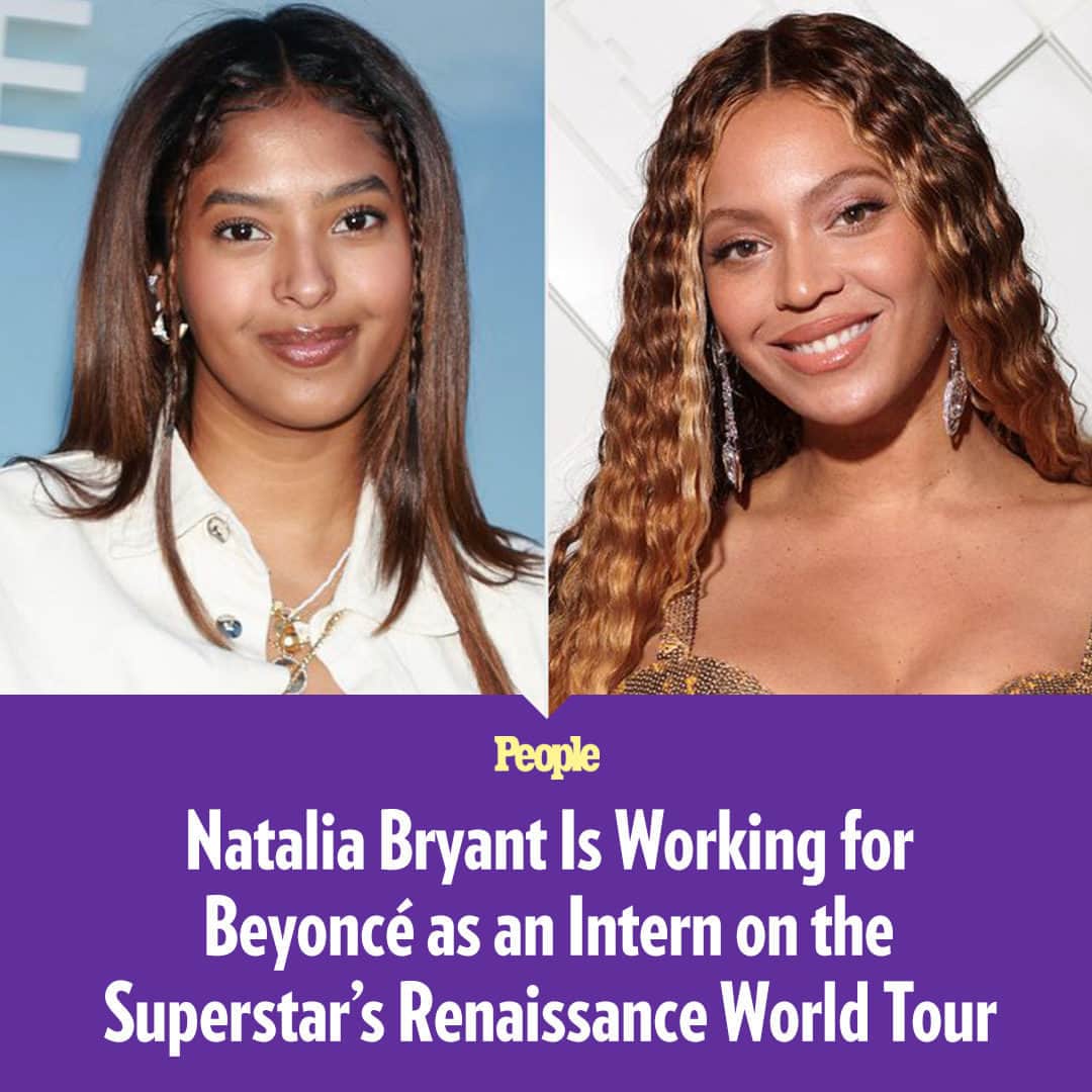 People Magazineさんのインスタグラム写真 - (People MagazineInstagram)「While Beyoncé's having a "Summer Renaissance," she's giving Natalia Bryant a summer job. This week, the "Break My Soul" singer released the full list of individuals credited for working on her ongoing Renaissance World Tour — and Kobe Bryant's daughter Natalia is listed as an intern. 💛💜   The 20-year-old model and University of Southern California student is interning for Beyoncé's Parkwood Entertainment, a record label and management company founded by the Grammy winner in 2010.  Tap our bio link to learn more. | 📷: Getty」5月21日 5時15分 - people