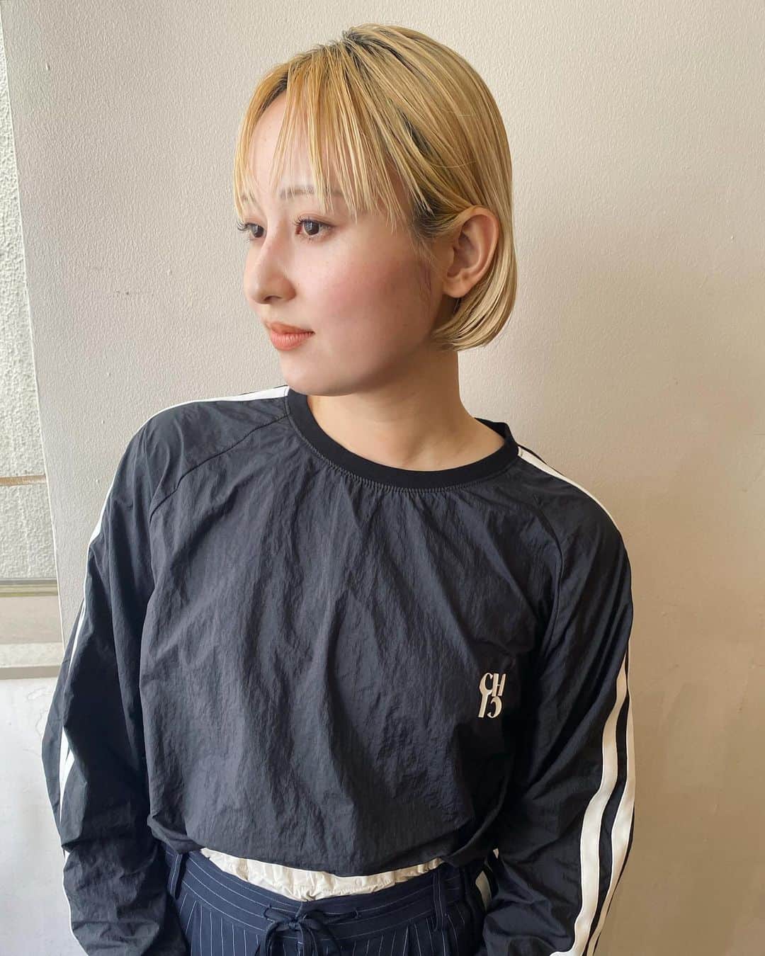 金子真由美のインスタグラム：「* bob cut  * @tmc516 ちゃん🙌 * #ボブヘア #ボブ」