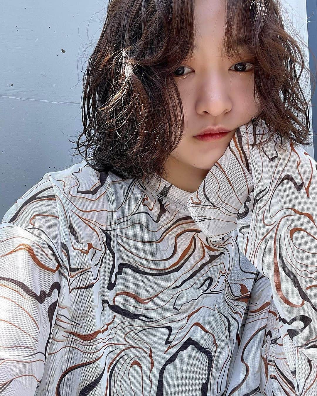 佐藤 渚さんのインスタグラム写真 - (佐藤 渚Instagram)「スタイリング剤　水  #ボブパーマ　#ボブウルフ　#パーマ女子　#簡単アレンジ　#ヘアアレンジ　#ボブウルフパーマ」5月21日 10時09分 - nagisa_1222