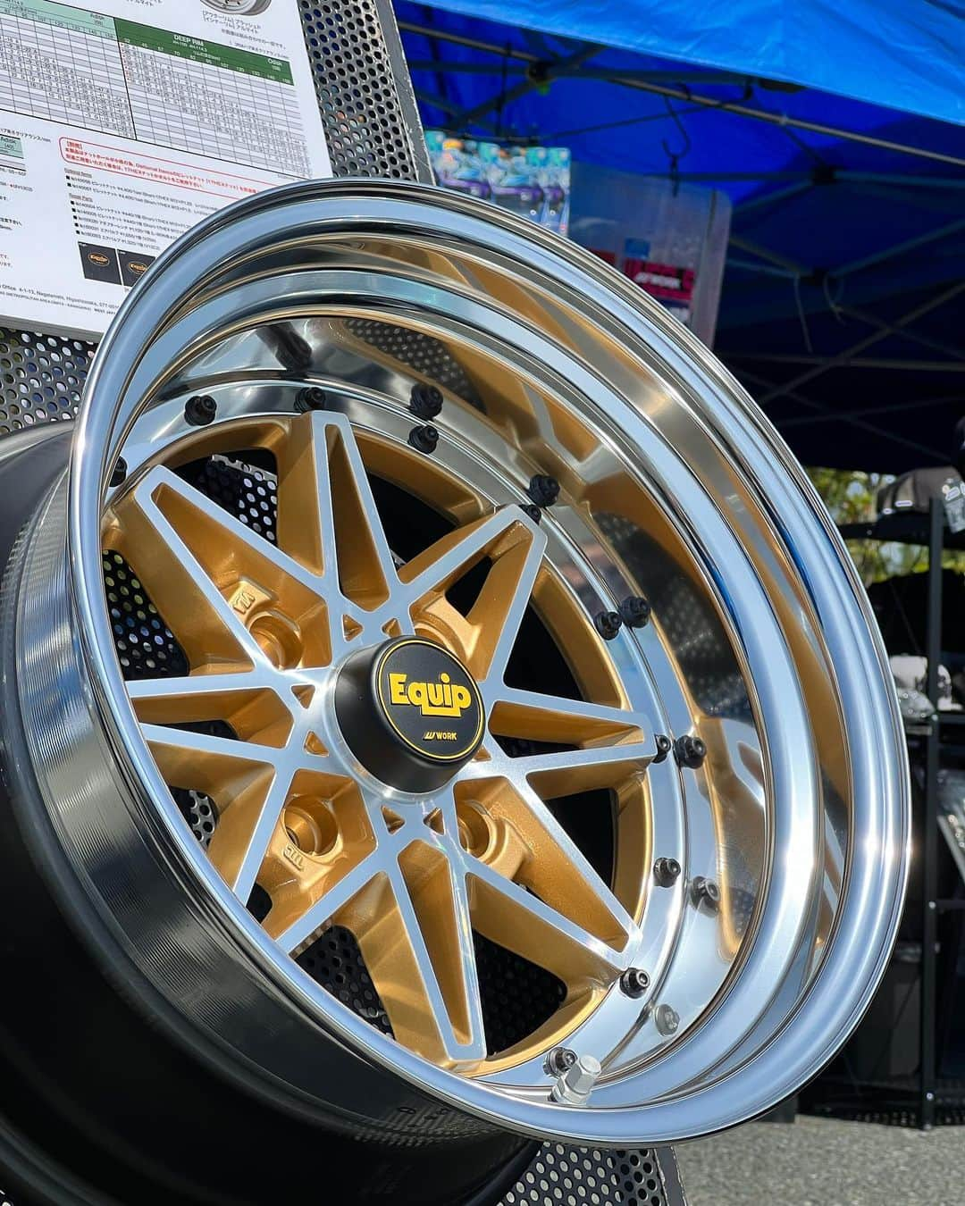 WORKさんのインスタグラム写真 - (WORKInstagram)「Stancenation Japan in Yamaguchi today!🥳 with Limited Edition WORK Equip 03 in Brut Silver (BSL) and Antic Gold Cut Clear (AGP) #artofwheel #workwheels #stancenation」5月21日 11時22分 - workwheelsjapan