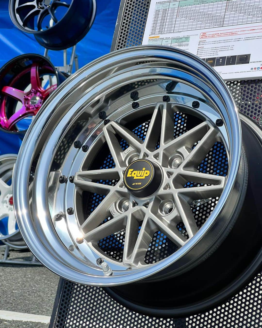 WORKさんのインスタグラム写真 - (WORKInstagram)「Stancenation Japan in Yamaguchi today!🥳 with Limited Edition WORK Equip 03 in Brut Silver (BSL) and Antic Gold Cut Clear (AGP) #artofwheel #workwheels #stancenation」5月21日 11時22分 - workwheelsjapan