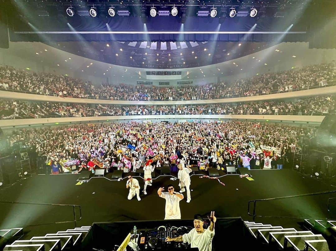 RED RICEのインスタグラム：「昨日の仙台激アツでした😎👍 来週の北関東２連戦に向けてバイブス満タン🔥🔥🔥 #湘南乃風 #20周年  #風伝説 #仙台 #わっしょい」