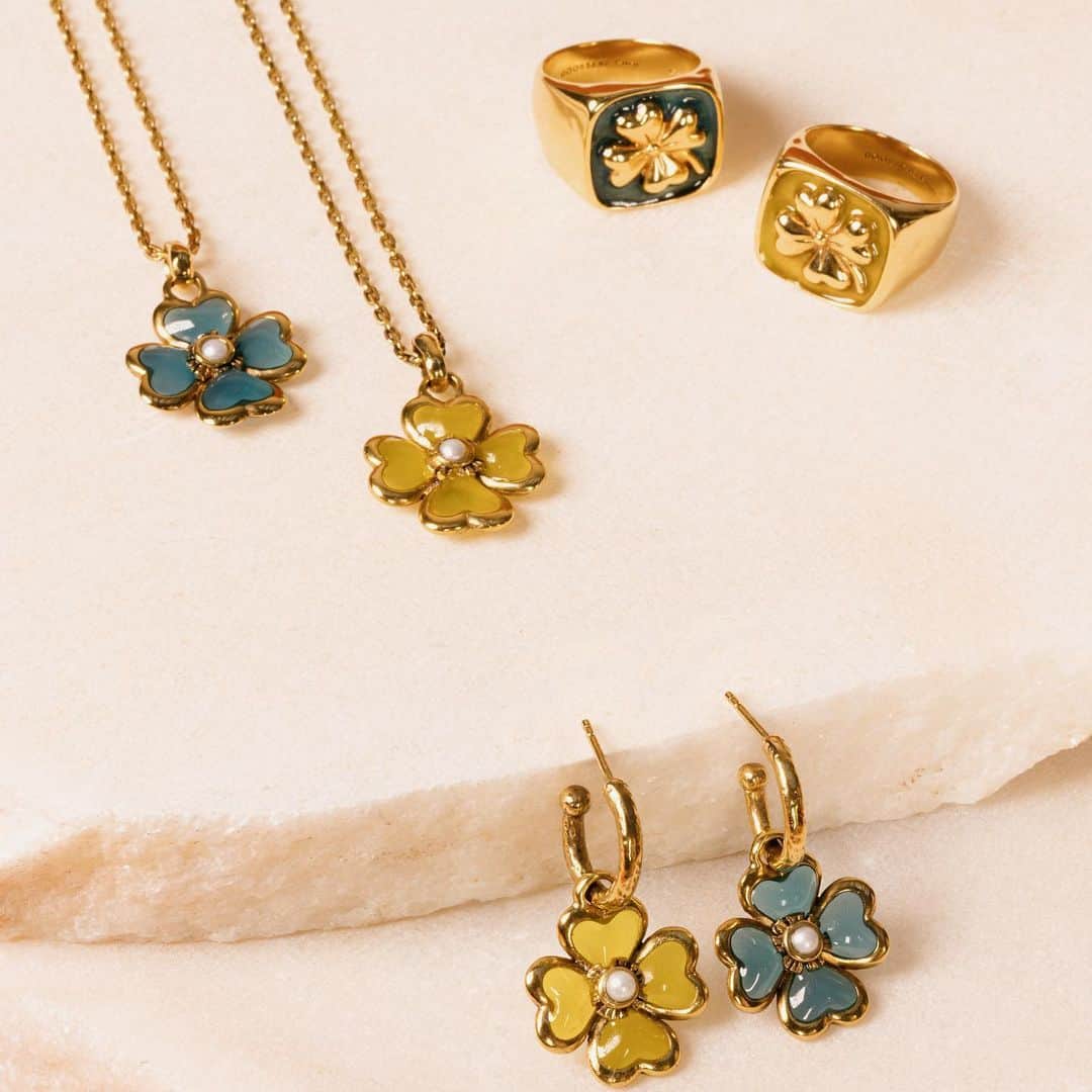 グーセンス パリのインスタグラム：「New colors for our Trefle Talisman.  #goossensparis」
