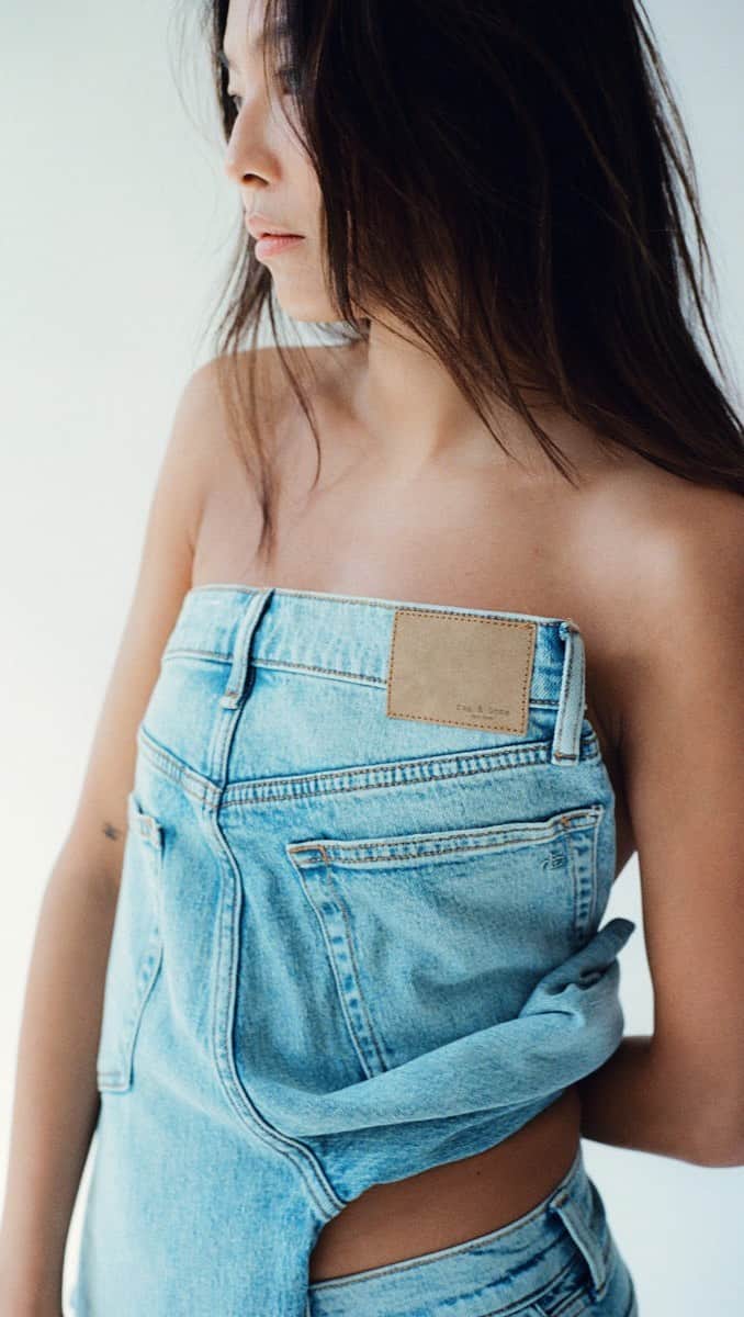 ラグ&ボーンのインスタグラム：「HEAD TO TOE, NOW AND ALWAYS. Denim is forever. @_yanyanchan」